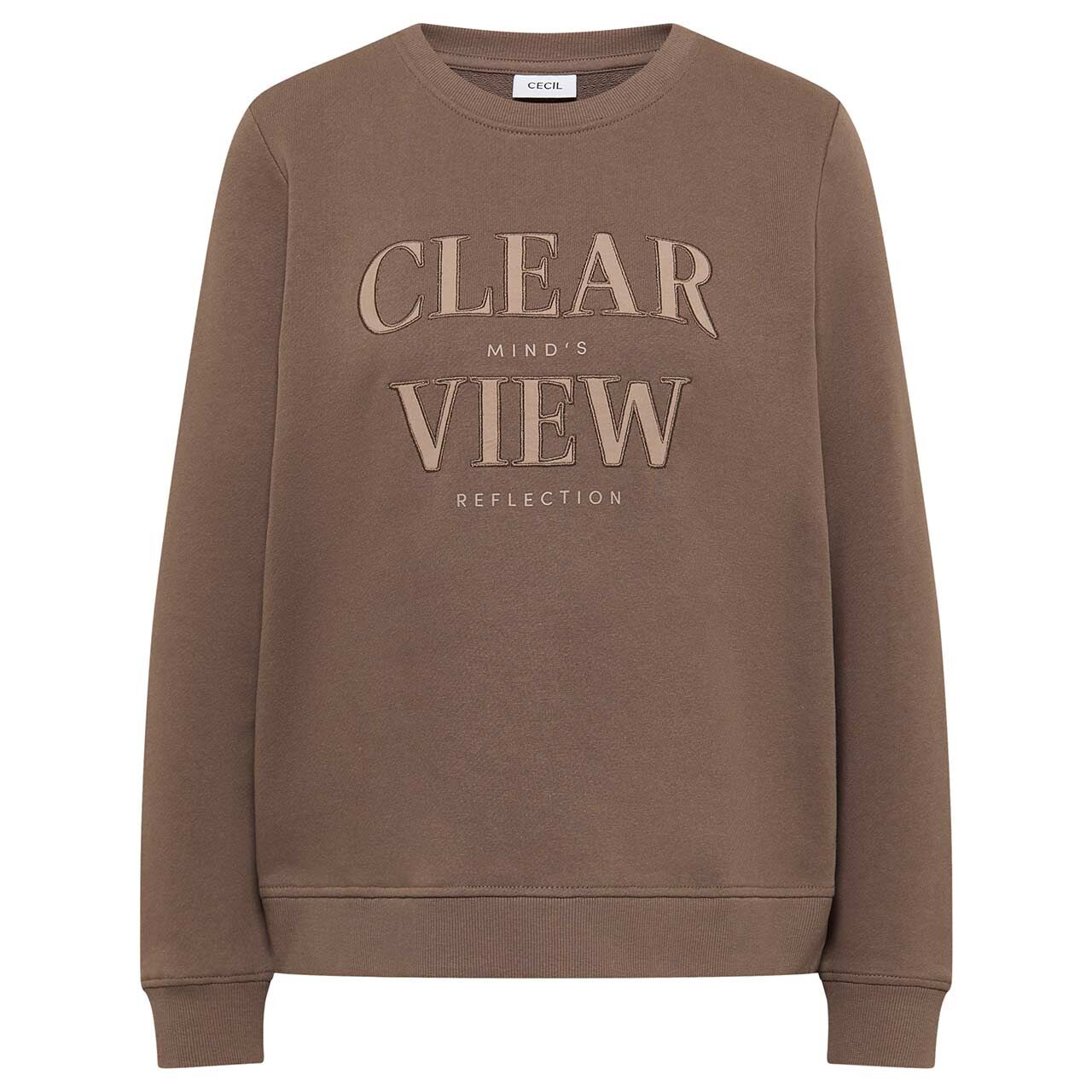 Cecil Damen Sweatshirt cocoa taupe