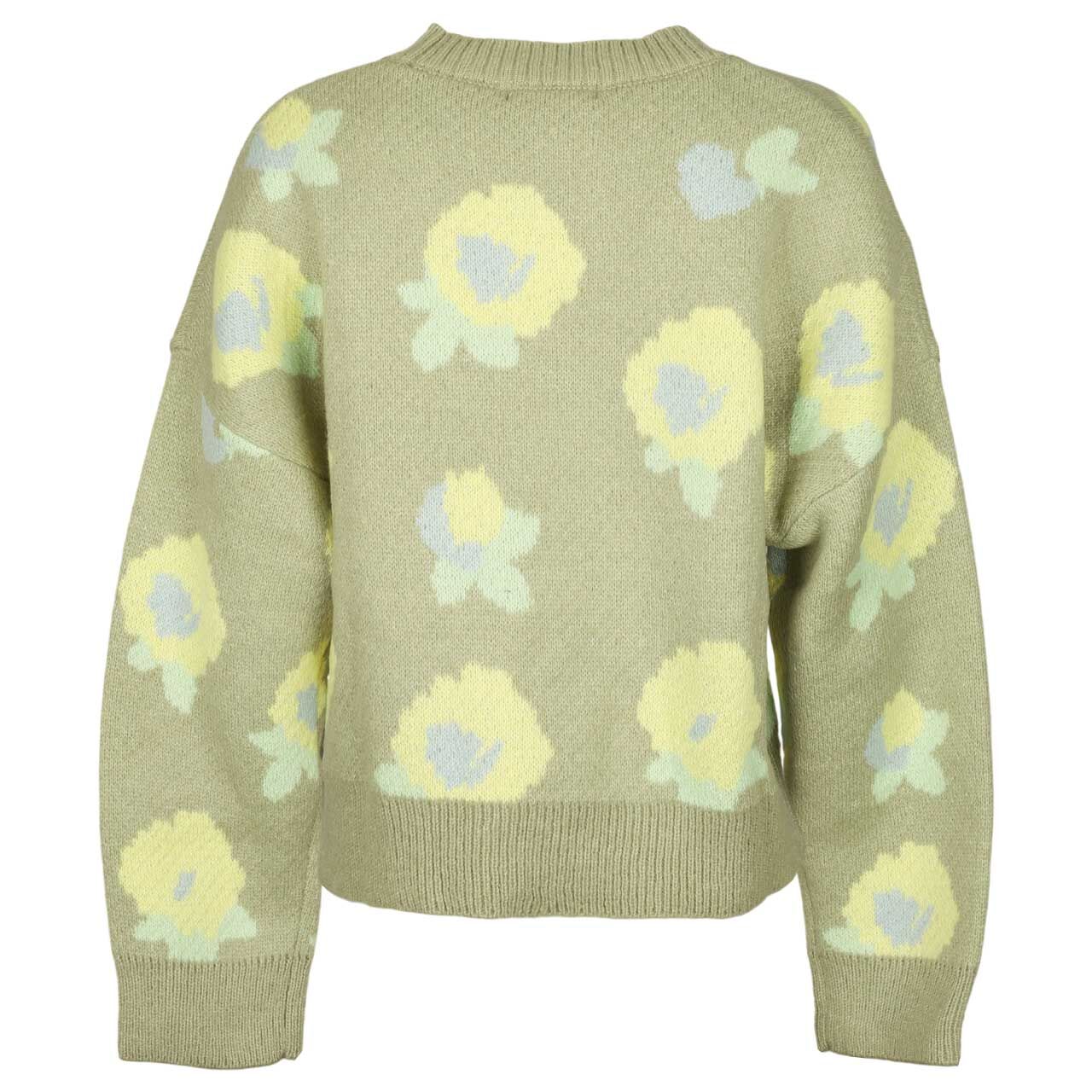 Damen Pullover von 24 Colours in Grün mit Print, Rückansicht