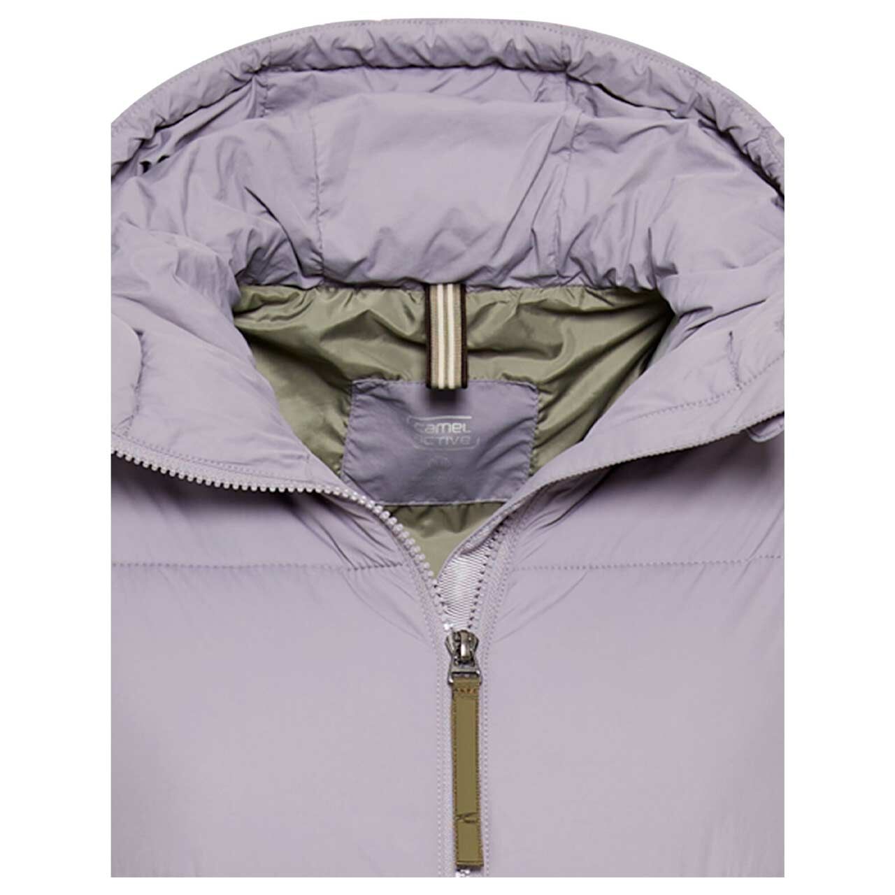 Damen Mantel von Camel active in Lila, detaillierte Vorderansicht