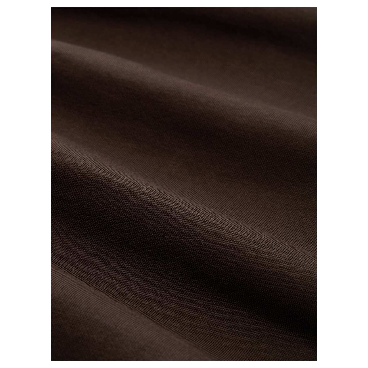 Tom Tailor Herren Hoodie Sweatshirt dark chocolate brown