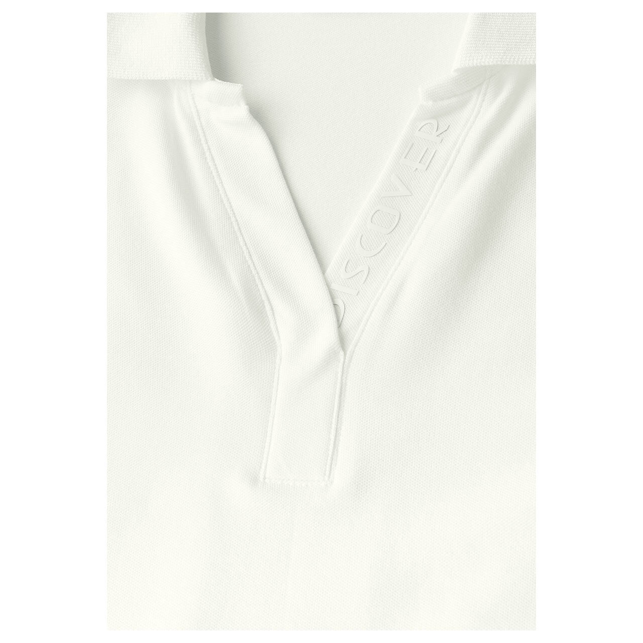 Cecil Damen 3/4 Arm Poloshirt Piquée vanilla white