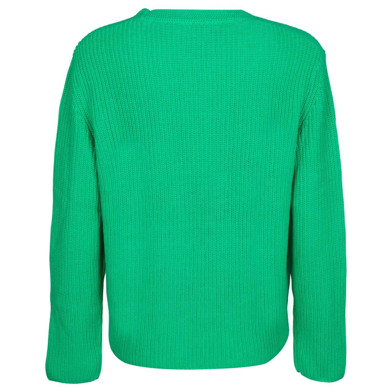 Damen Pullover V-Neck Sweater von Street One in Grün, Rückansicht