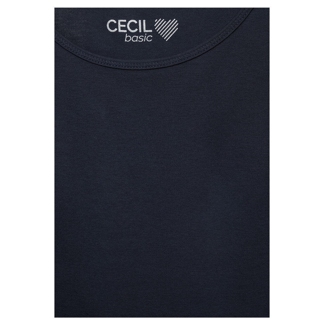 cecil-linda-tragertop-dunkelblau-10128-detail-saum Cecil Linda Top für Damen in Dunkelblau, FarbNr.: 10128