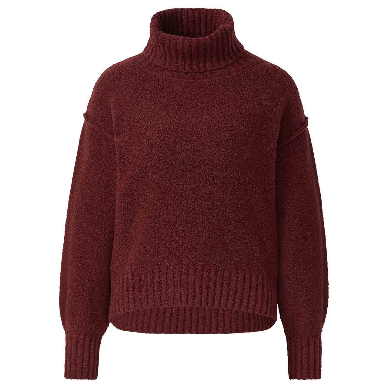 s.Oliver Damen Rollkragen Pullover dark merlot