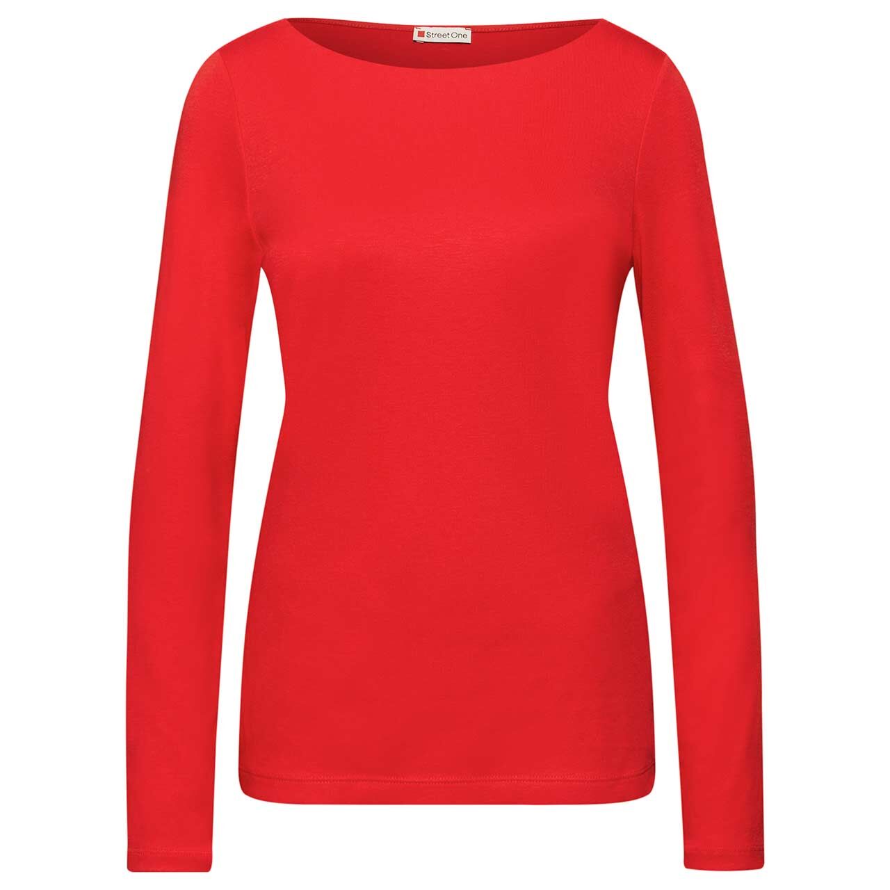 Street One Damen Langarm Shirt Lanea racing red