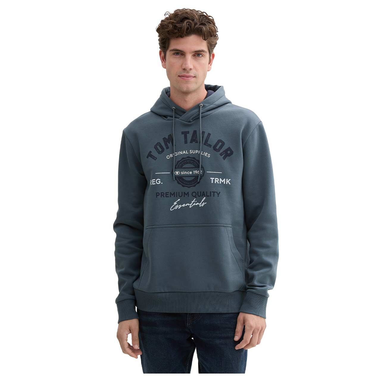 Tom Tailor Herren Hoodie Sweatshirt stormy blue