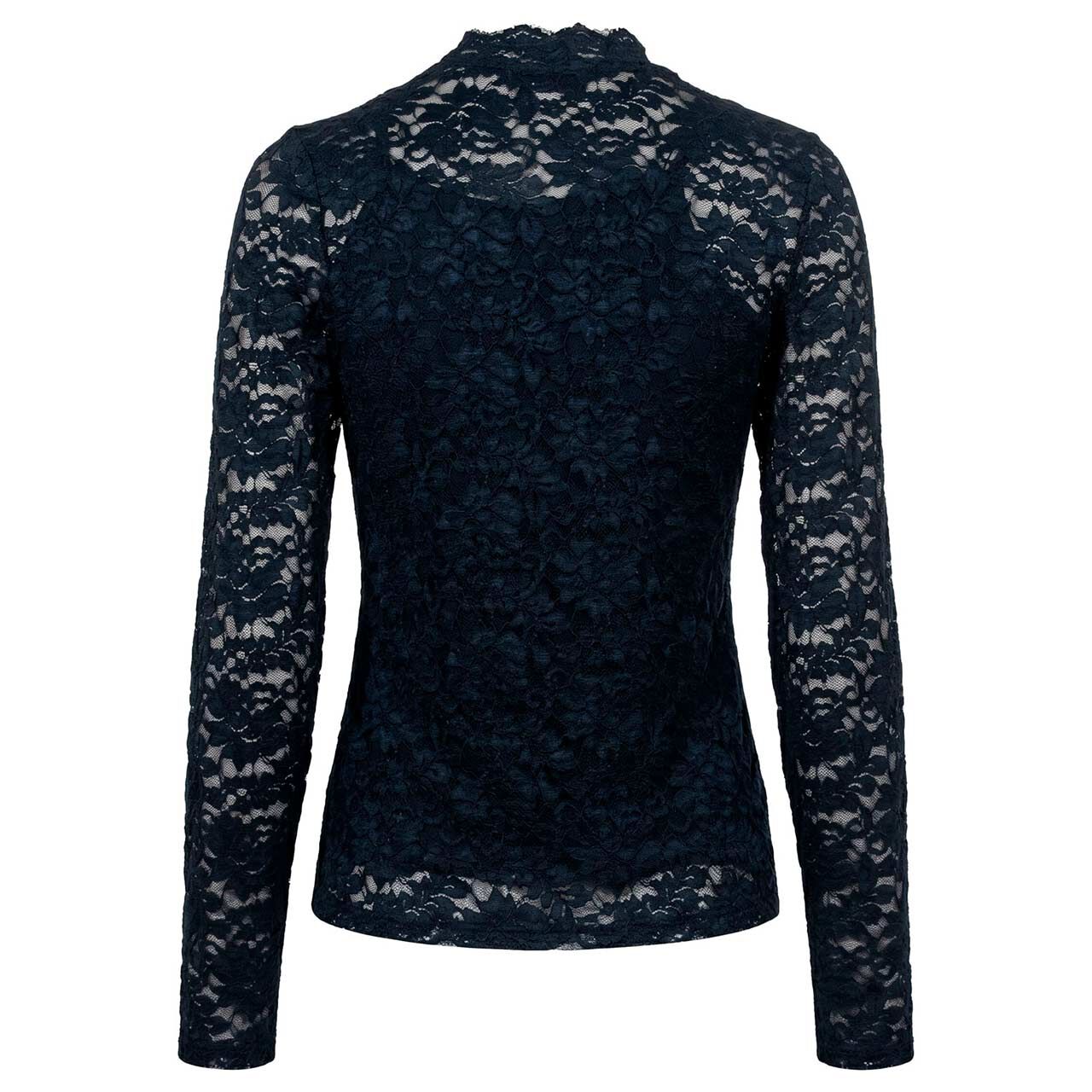 Damen Langarm Shirt von Soquesto in Dunkelblau, Rückansicht