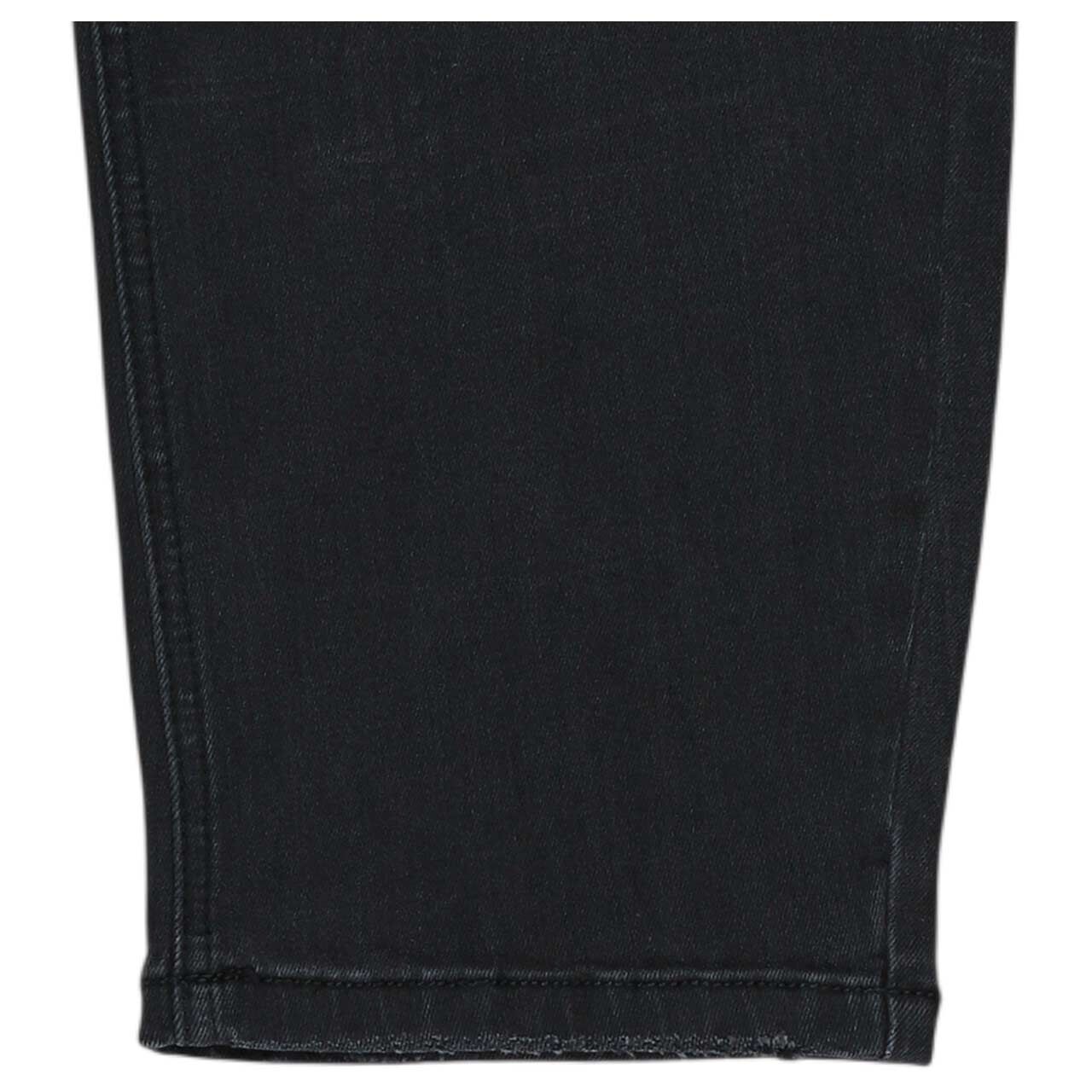 Lollipop 7/8 Jeans von Senoritas ICON in Schwarz angewaschen, Detailansicht Saum