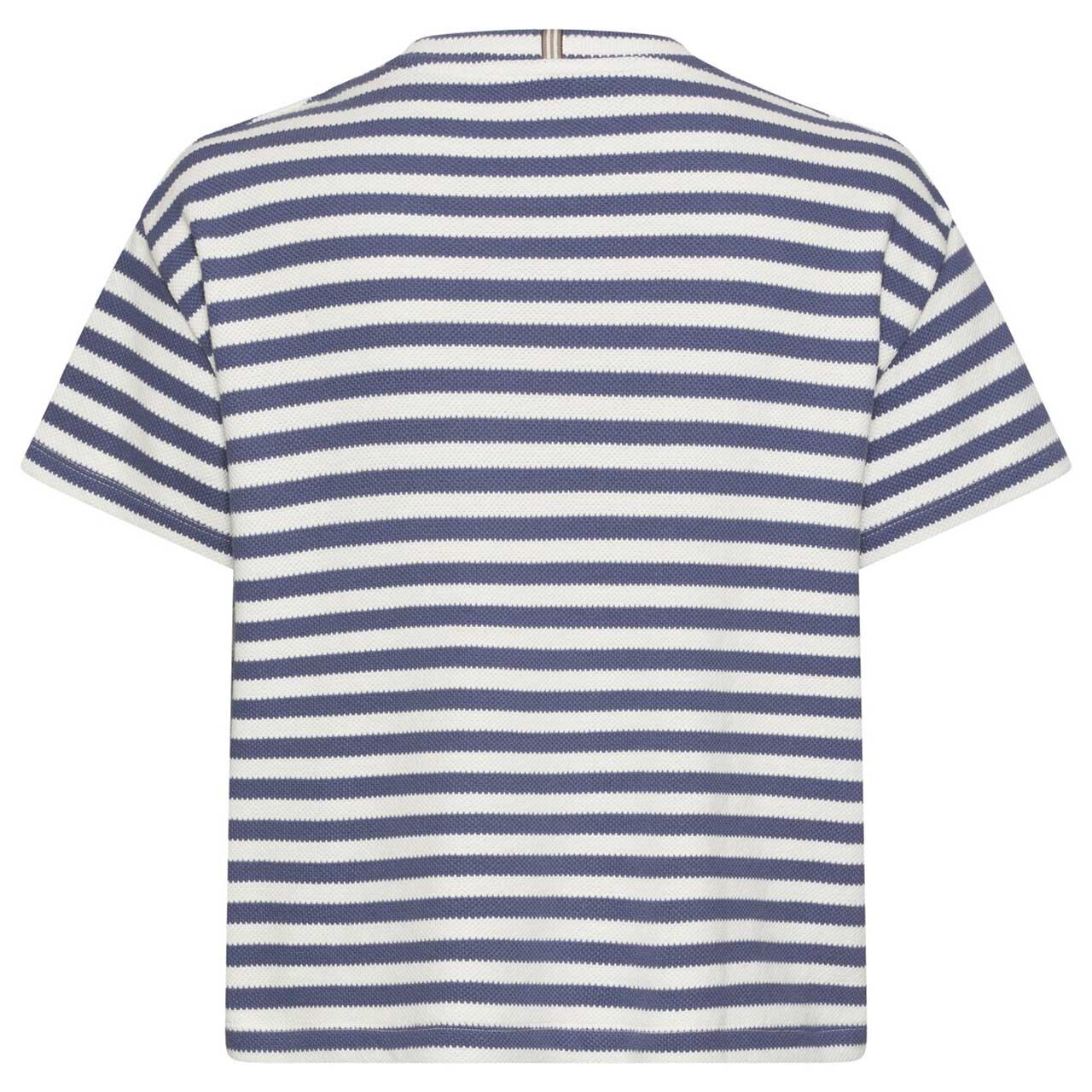 Damen T-Shirt von Camel active in Dunkelblau gestreift, Rückansicht