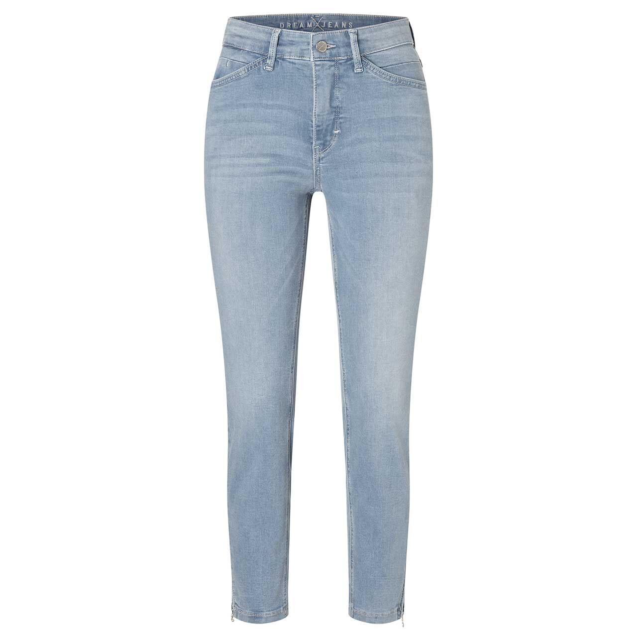 Damen 7/8 Jeans Dream Chic von MAC in Hellblau verwaschen, Vorderansicht