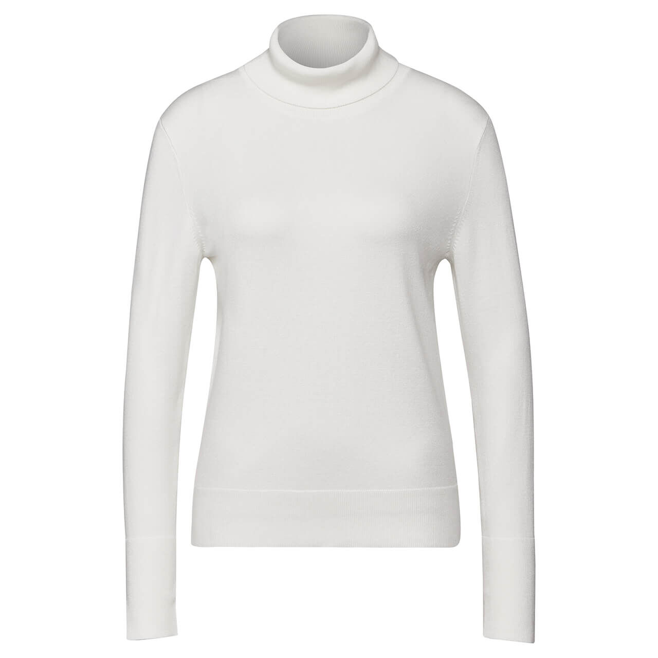 Street One Damen Rollkragen Pullover Basic off white