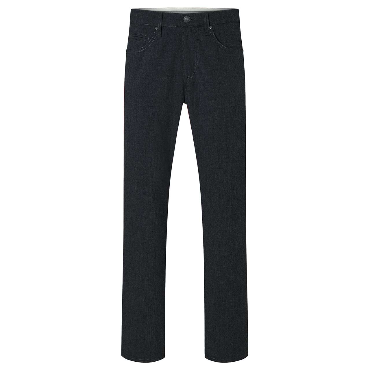 Stretch Herrenhose Arne Travel von MAC in Schwarz, Vorderansicht