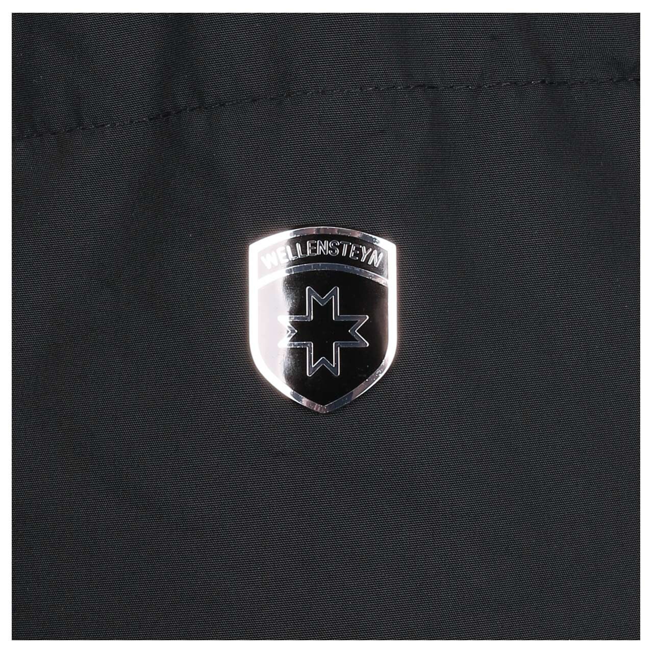 Herren Jacke Boxton von Wellensteyn in Schwarz, detaillierte Ansicht Logo