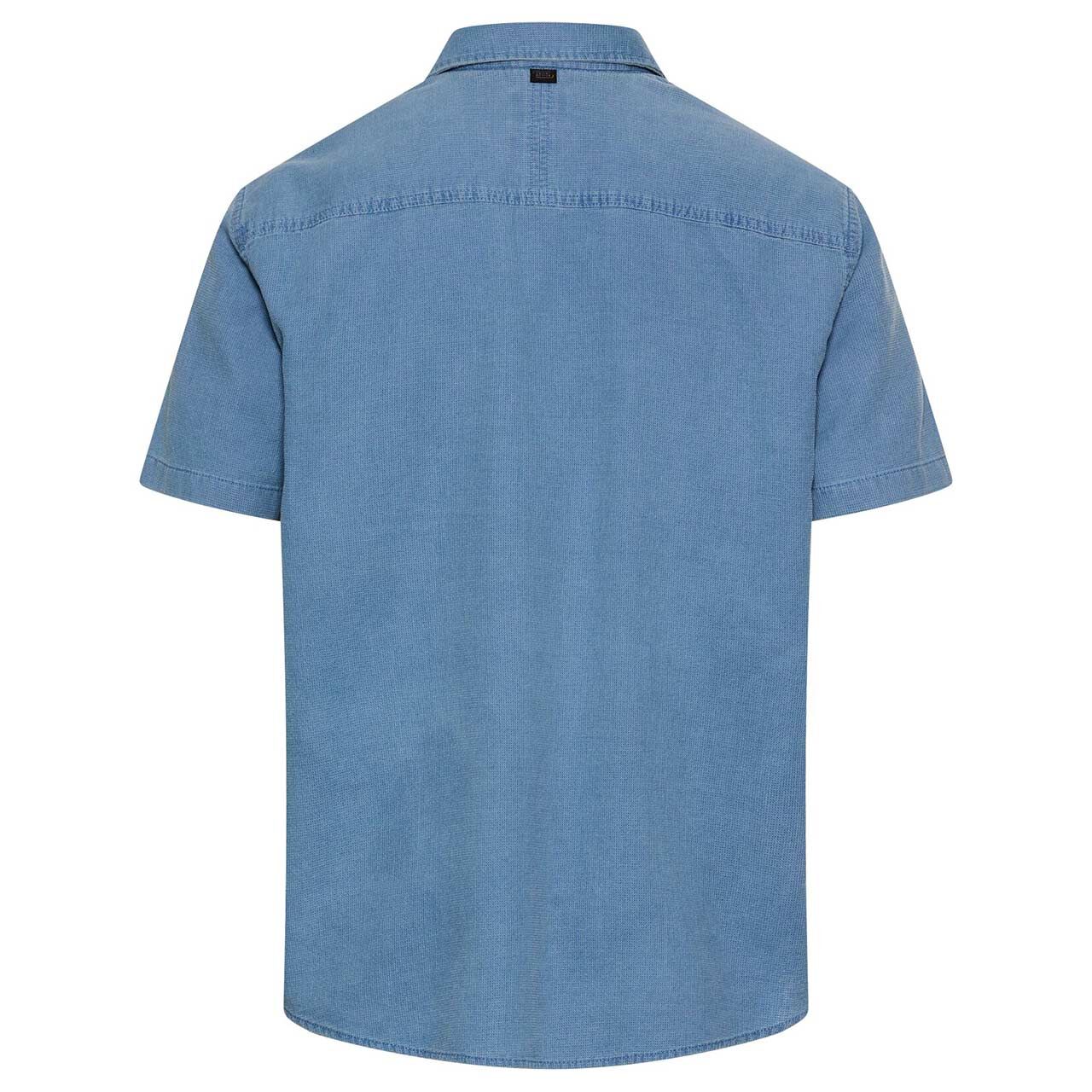 Herren Kurzarm Hemd von Camel active in der Blau, Rückansicht