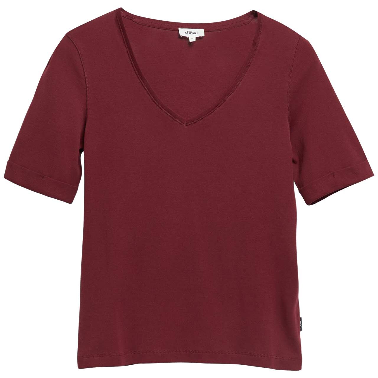 s.Oliver Damen T-Shirt soft dark pomegranate