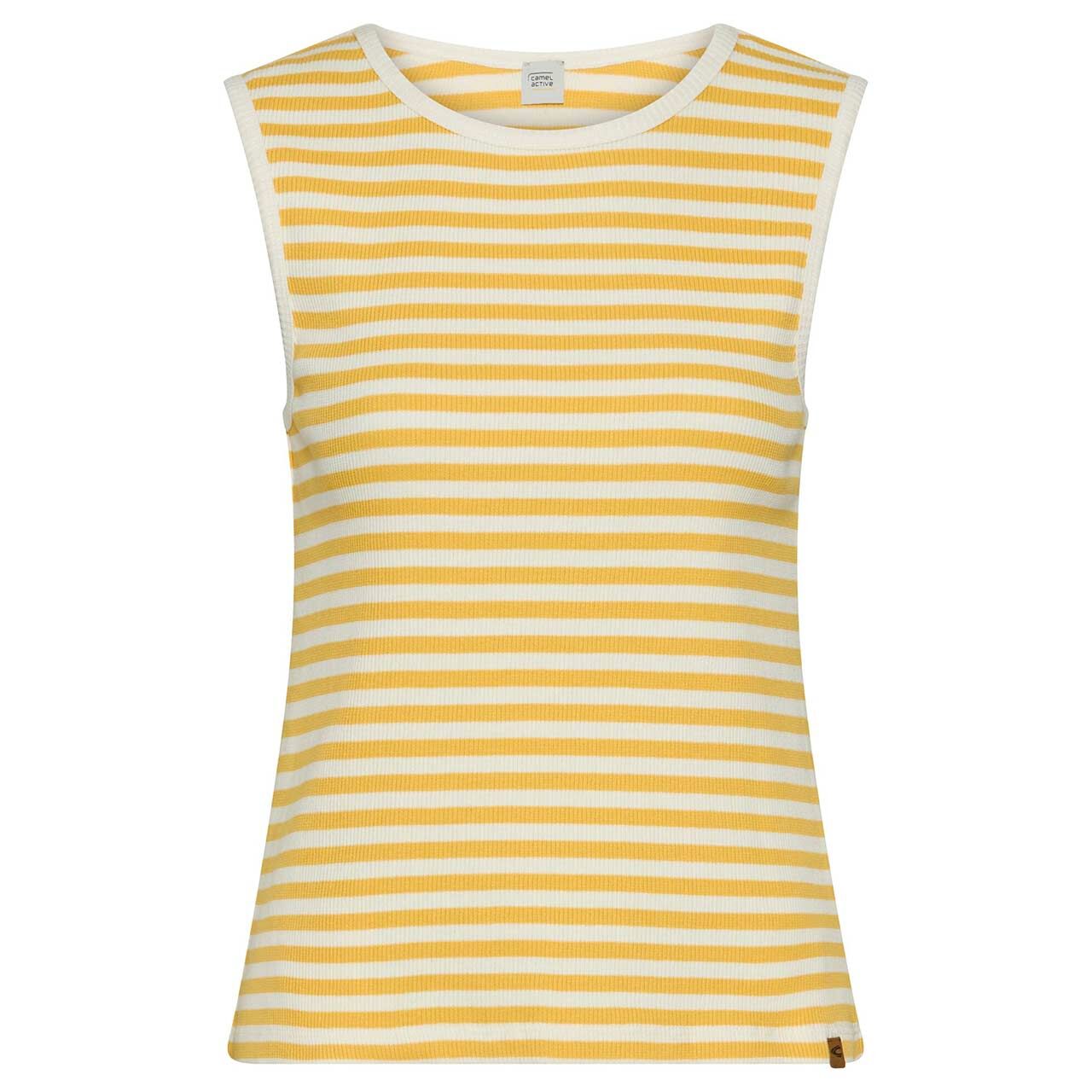Camel active Damen Top yellow milk white