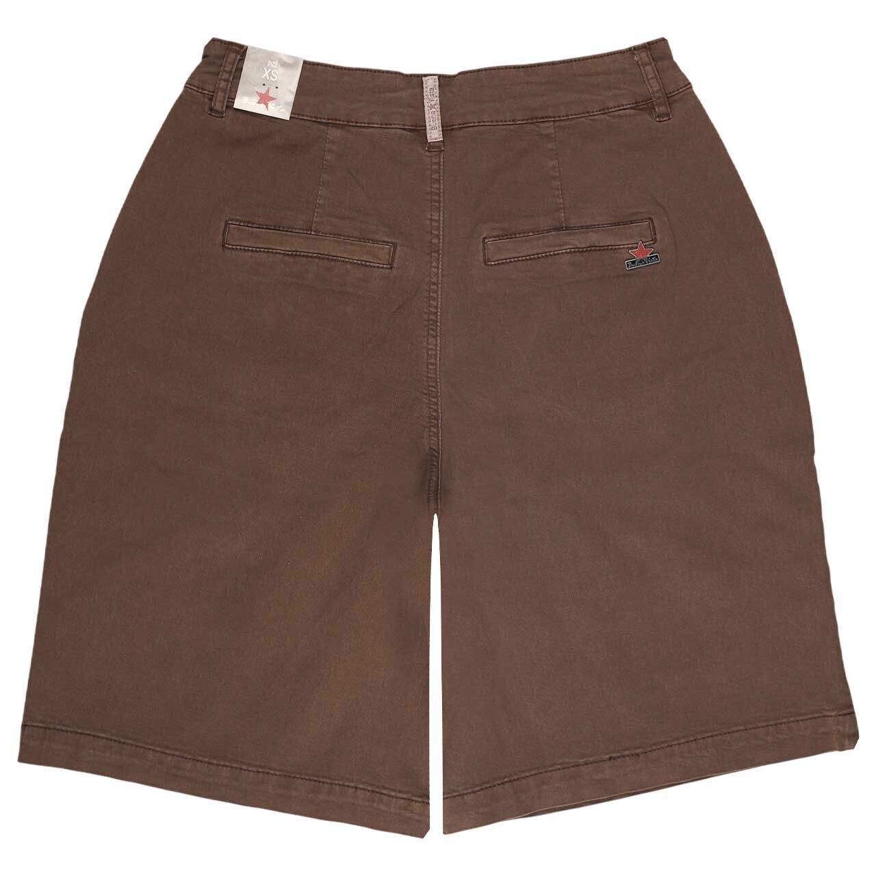 Damen Baumwollhose Chino-Short Summer Twill von Buena Vista in Braun, detaillierte Rückansicht