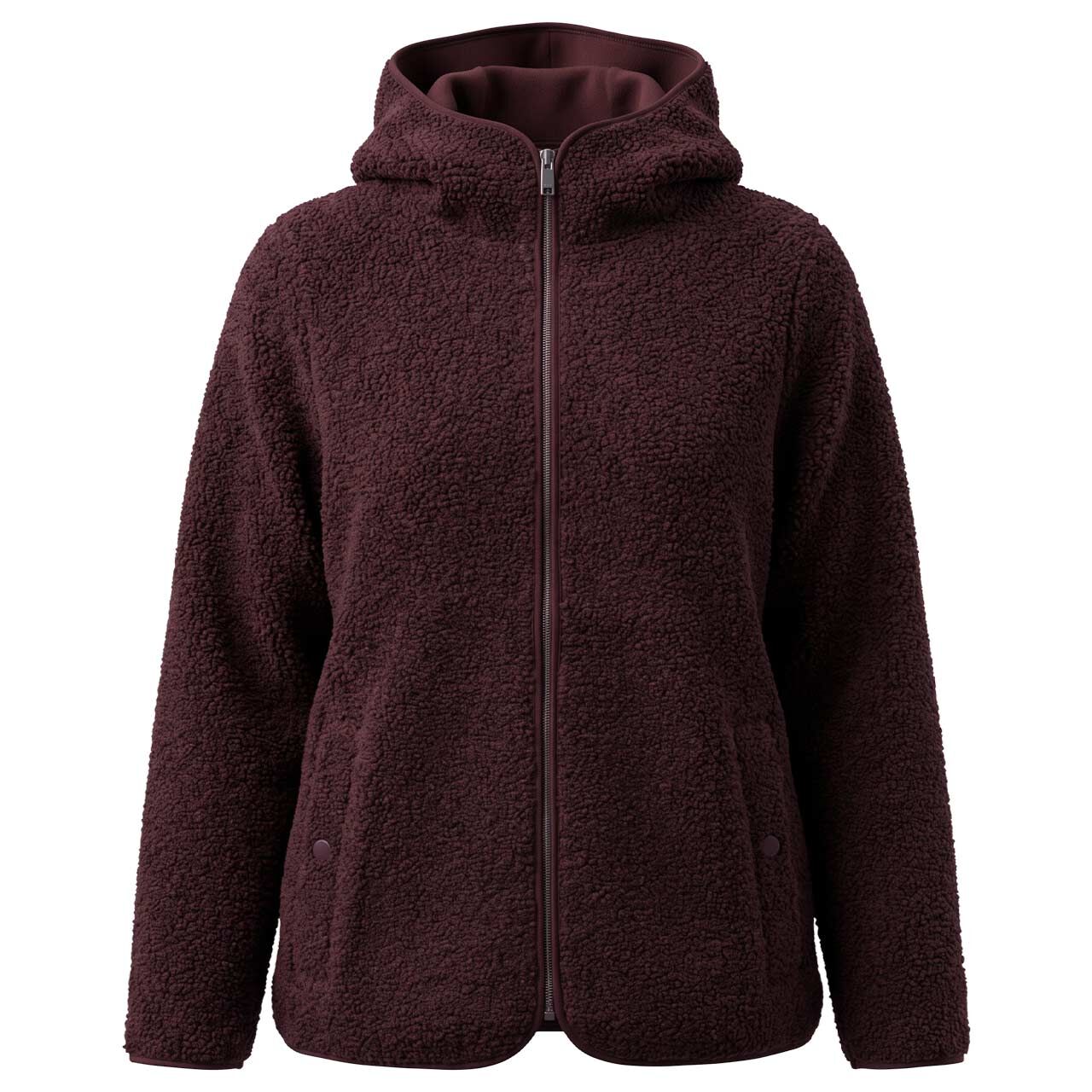 Cecil Damen Teddyjacke Solid Jacket berry red
