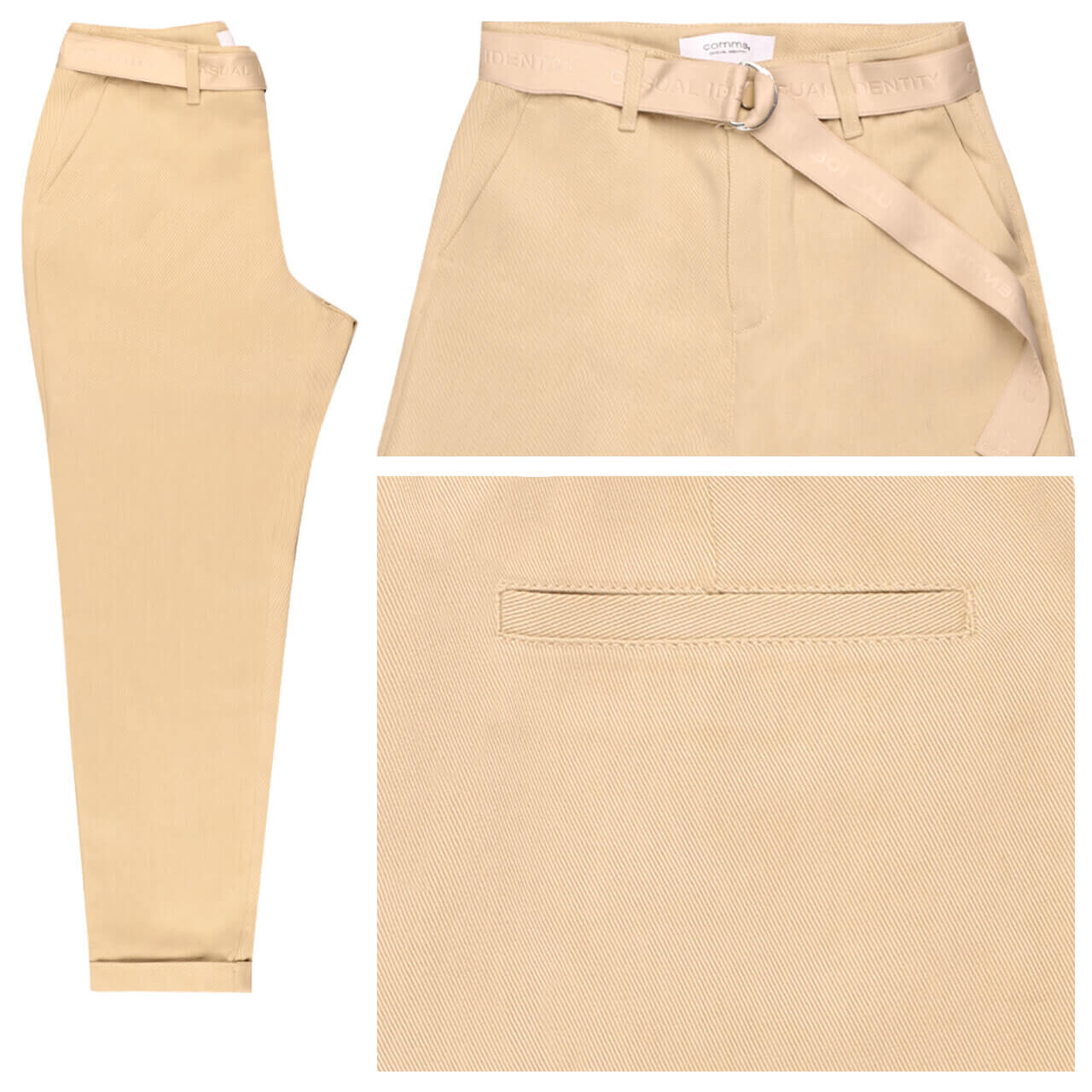 Comma Damen 7/8 Chinohose light brown Comma Damen 7/8 Chinohose light brown