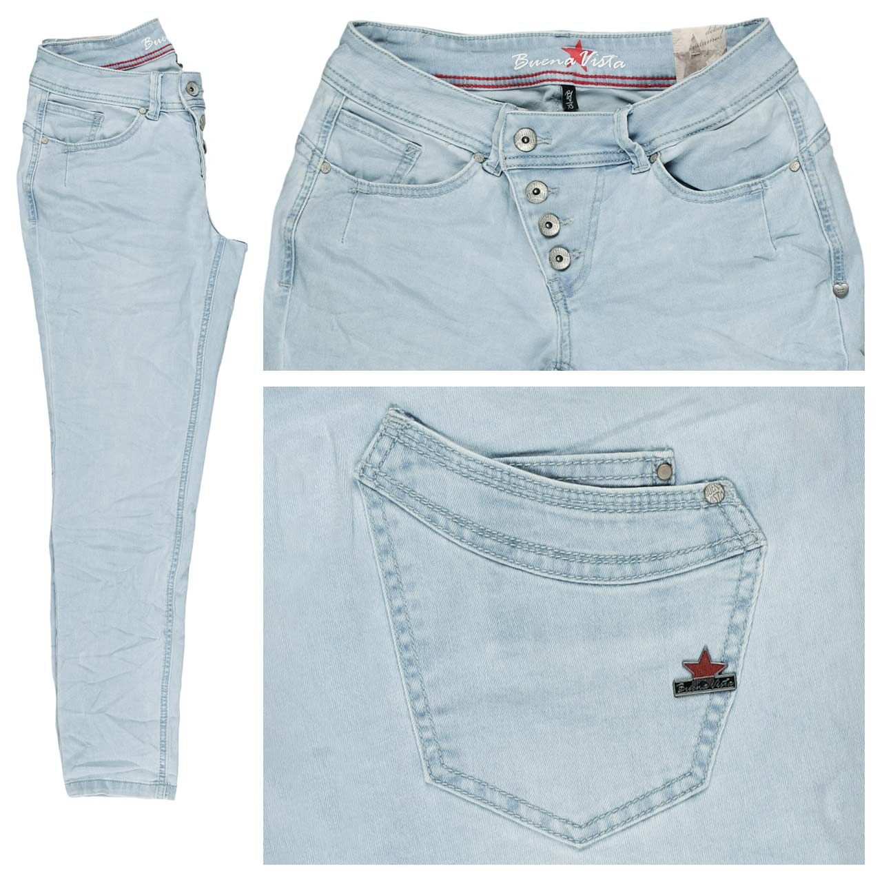 Buena Vista Malibu 7/8 Stretch Denim Jeans bleach