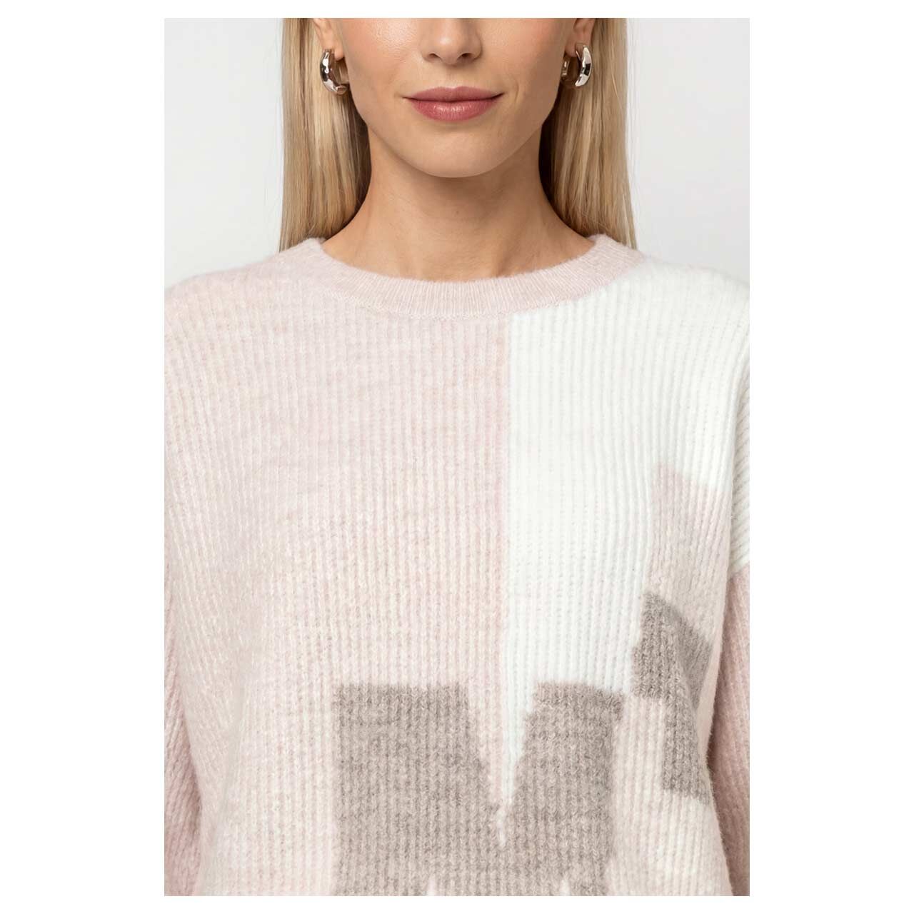Monari Damen Kurzarm Pullover rosewater