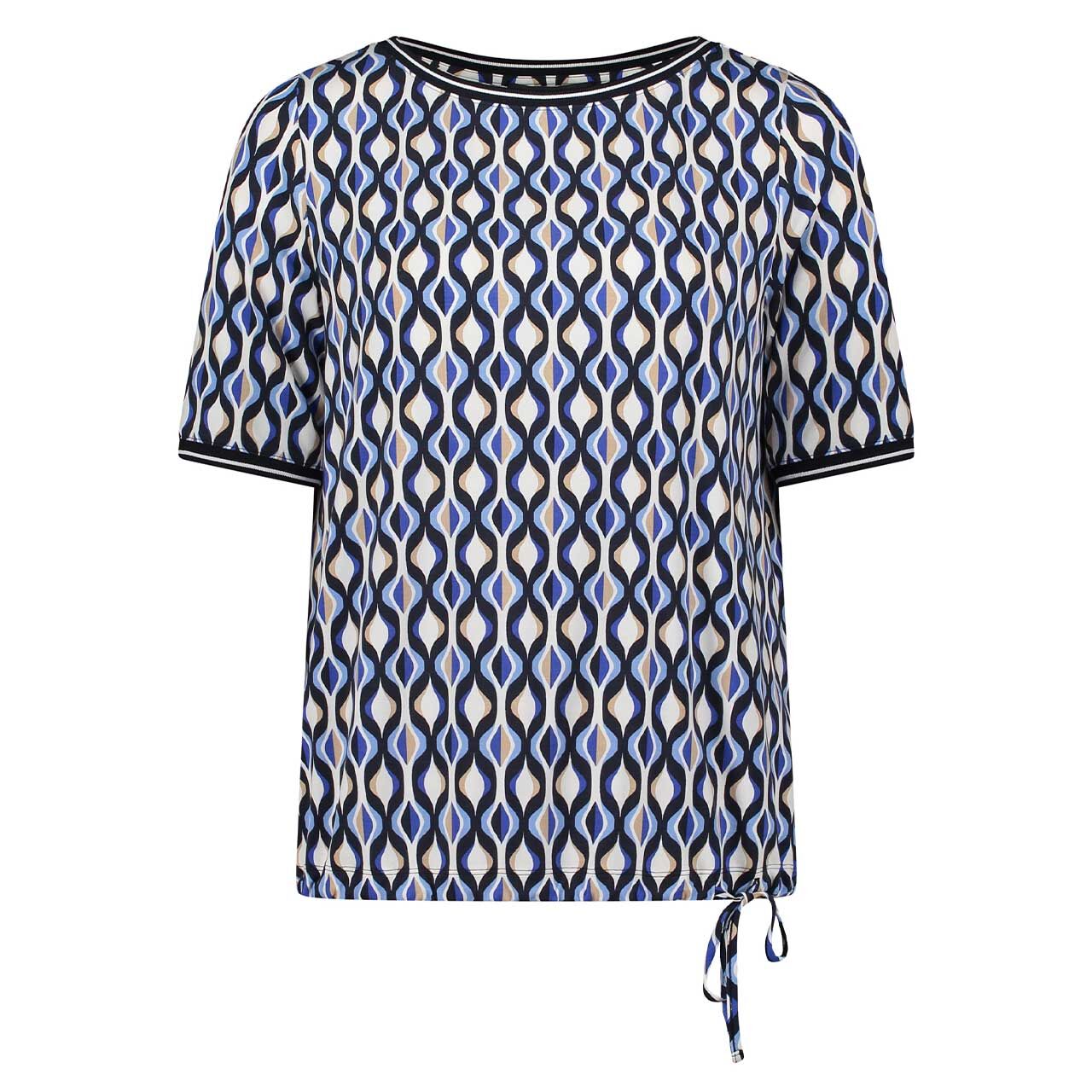 Betty Barclay Damen T-Shirt blue cream chains