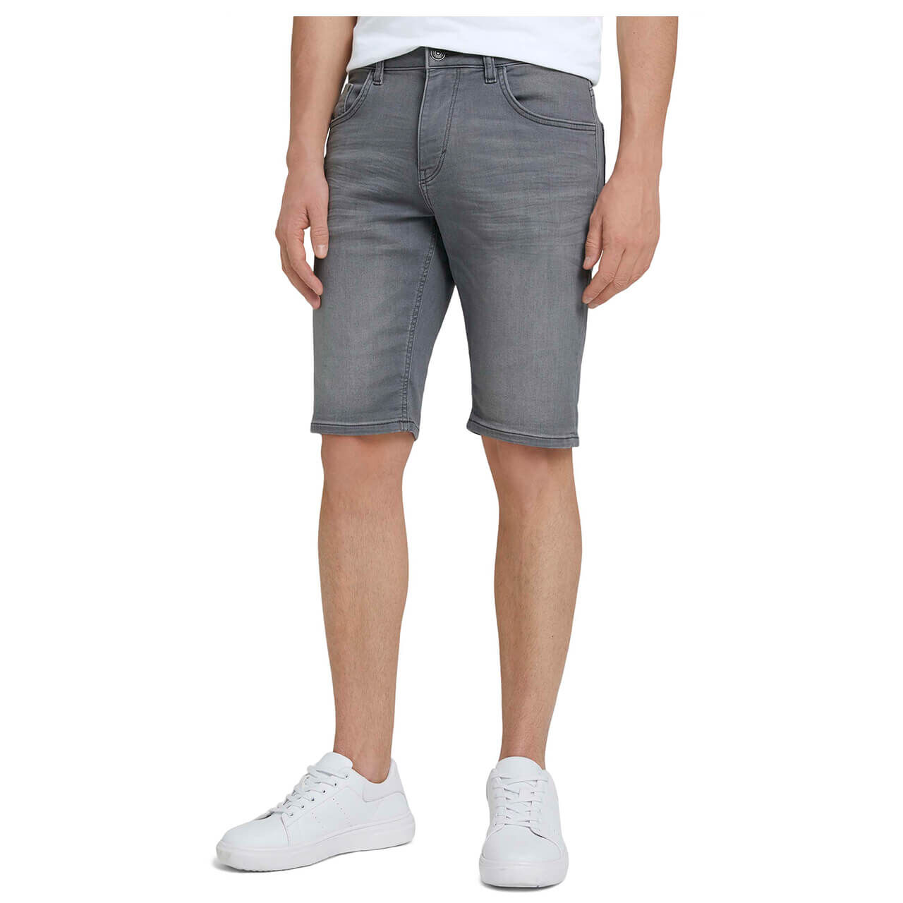 tomtailor-jeans-josh-used-light-grey-10218-ganz Tom Tailor Jeans Josh Bermuda für Herren in Hellgrau, FarbNr.: 10218