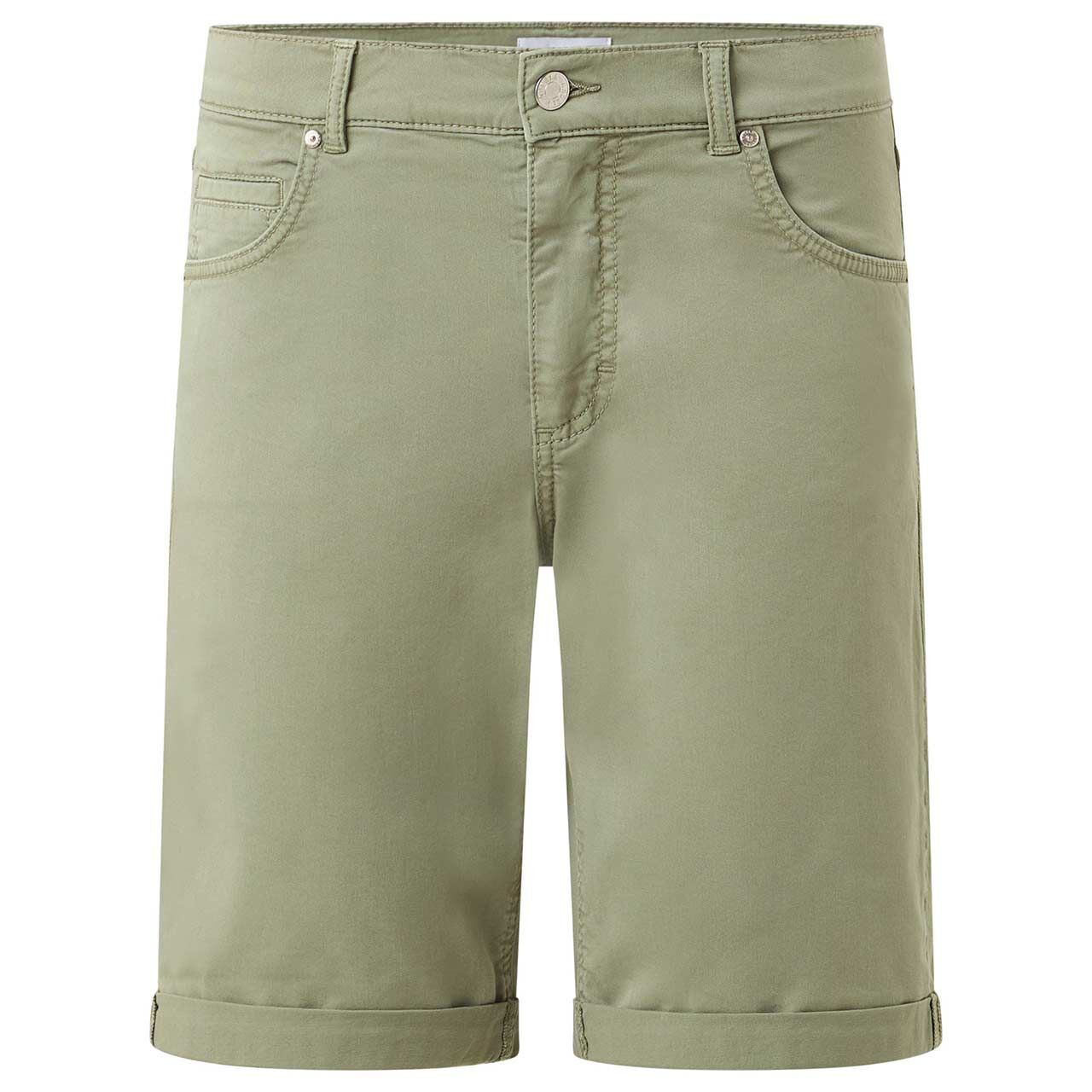 Damen Baumwollhose Bermuda TU von Angels in Grün, weitere Vorderansicht