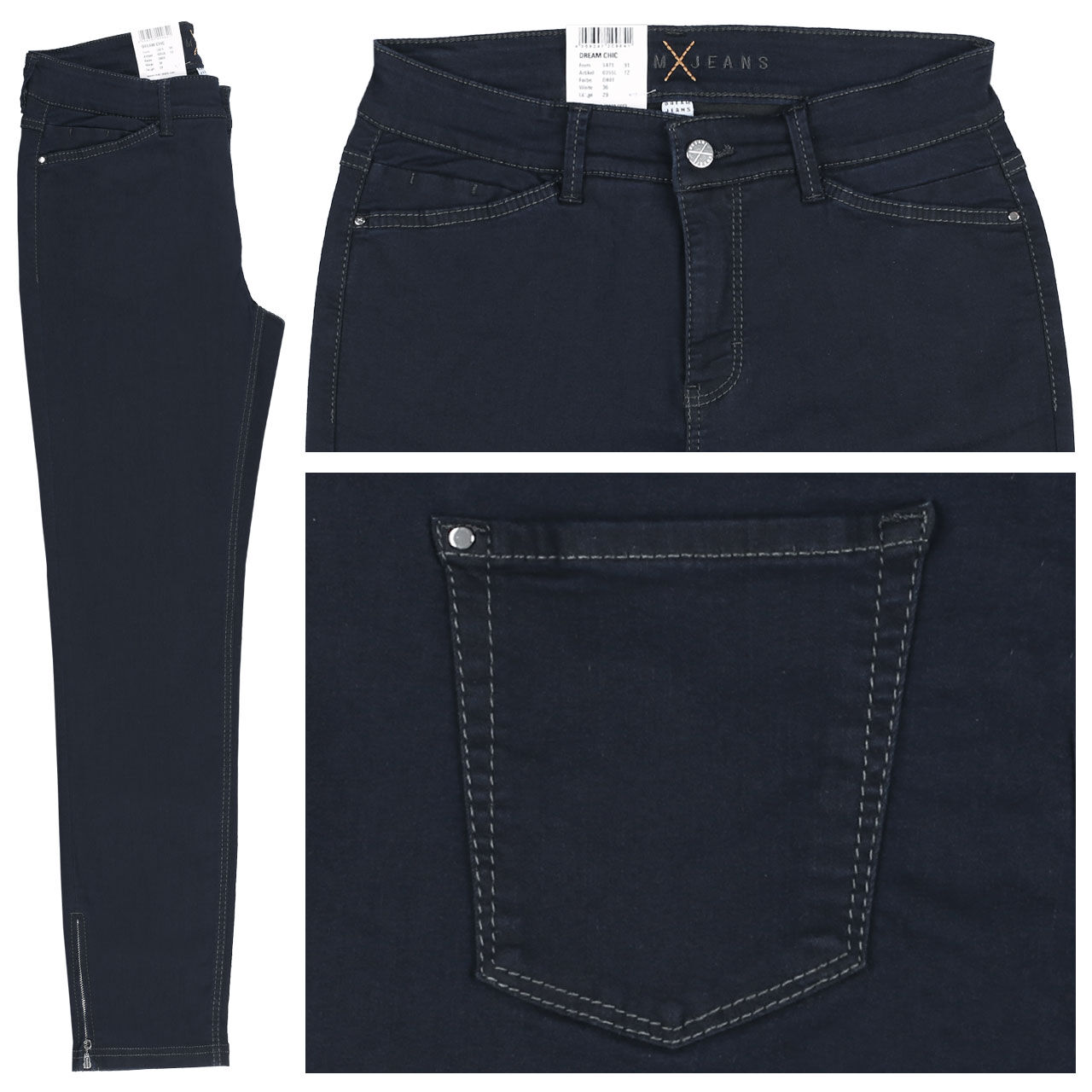 MAC Jeans Dream Chic für Damen in Dunkelblau, FarbNr.: D801