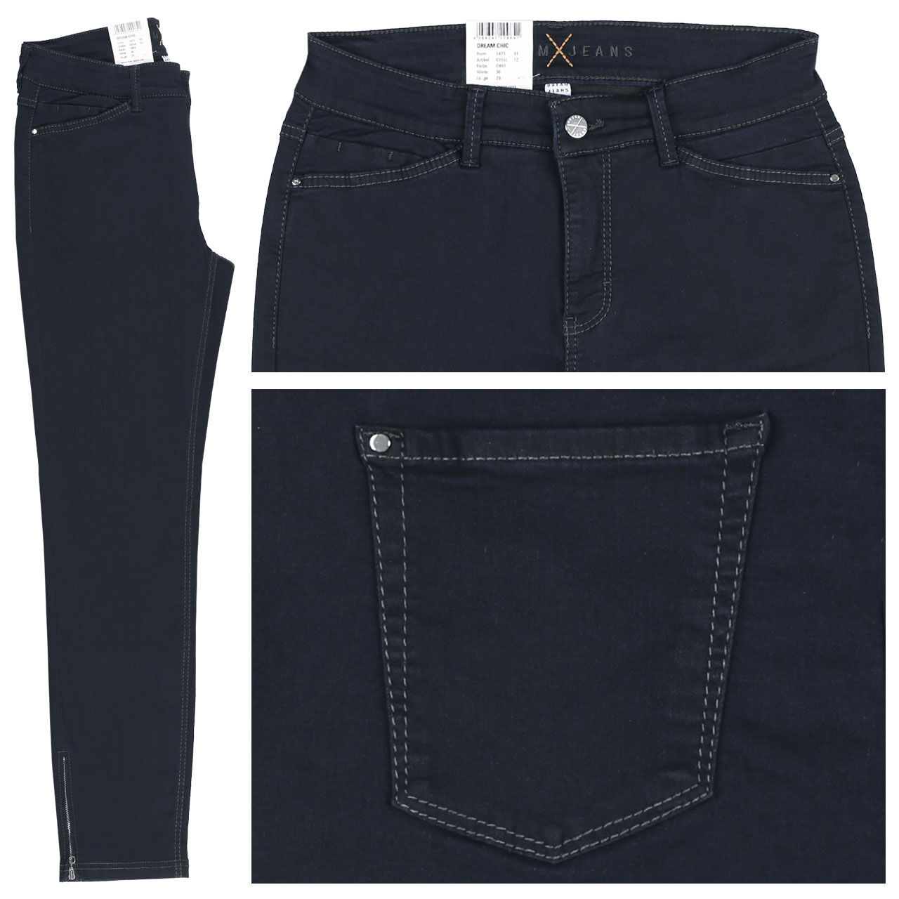 mac-jeans-dreamchic-tintedblue-d801eSqTpMSPGmU4m MAC Jeans Dream Chic für Damen in Dunkelblau, FarbNr.: D801