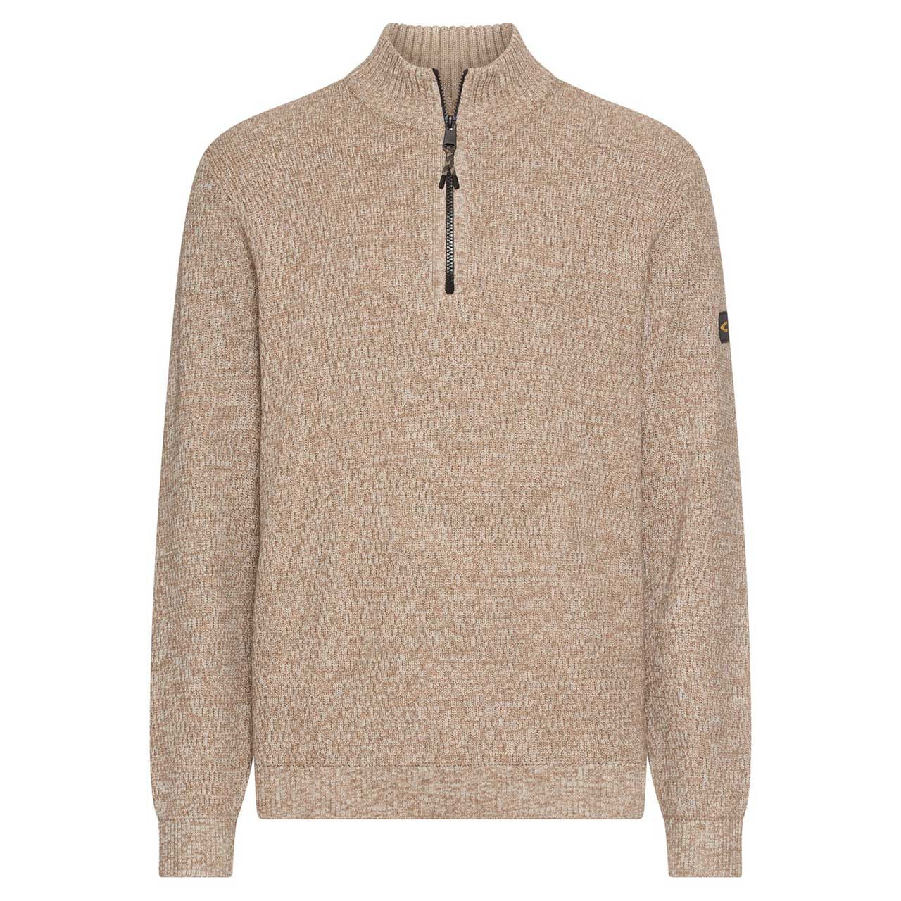 Camel active Herren Pullover Troyer oatmeal melange Camel active Herren Pullover Troyer oatmeal melange