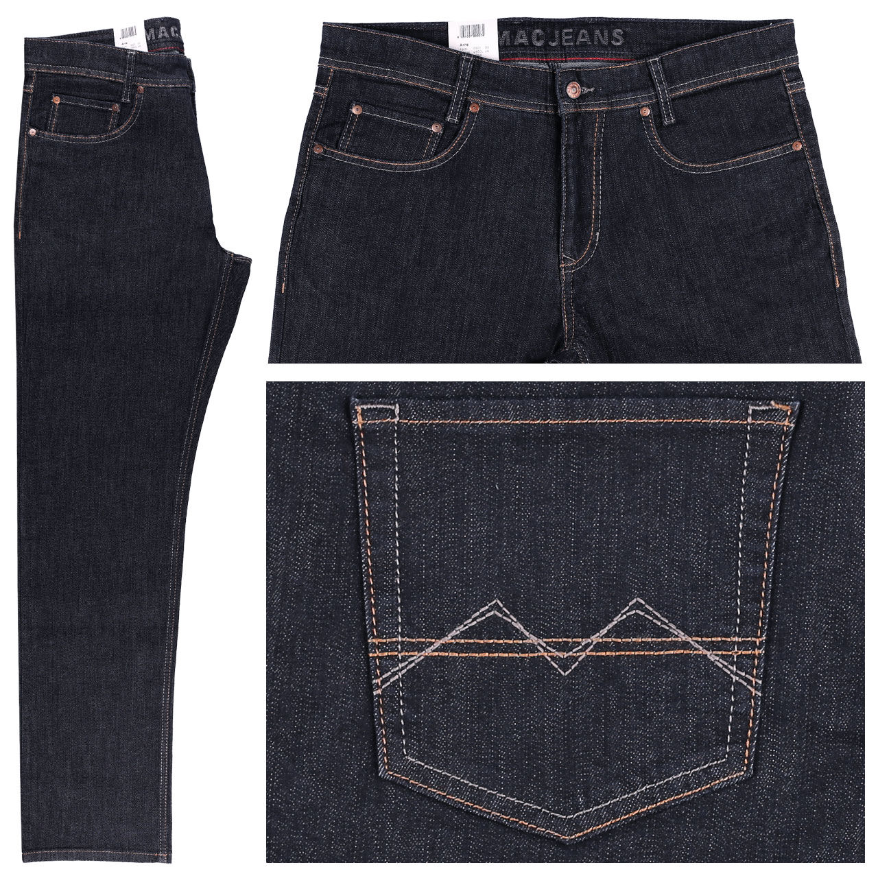 mac-jeans-arne-darkblue-h750 MAC Jeans Arne für Herren in Dunkelblau, FarbNr.: H750