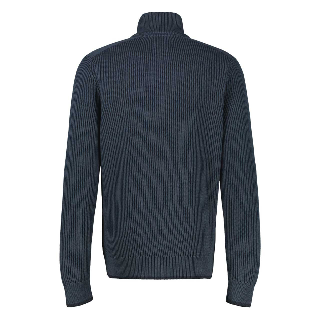 Herren Pullover Troyer von Lerros in Dunkelblau, Rückansicht