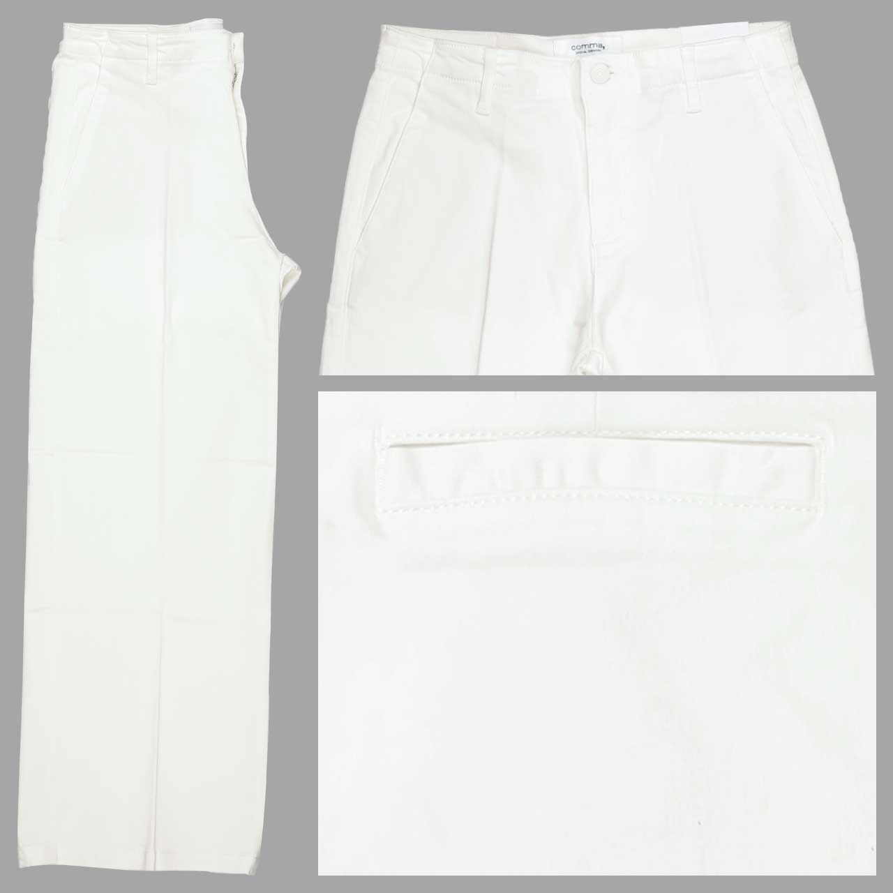 Comma Damen Alva Culotte Cropped Hose offwhite Comma Damen Alva Culotte Cropped Hose offwhite