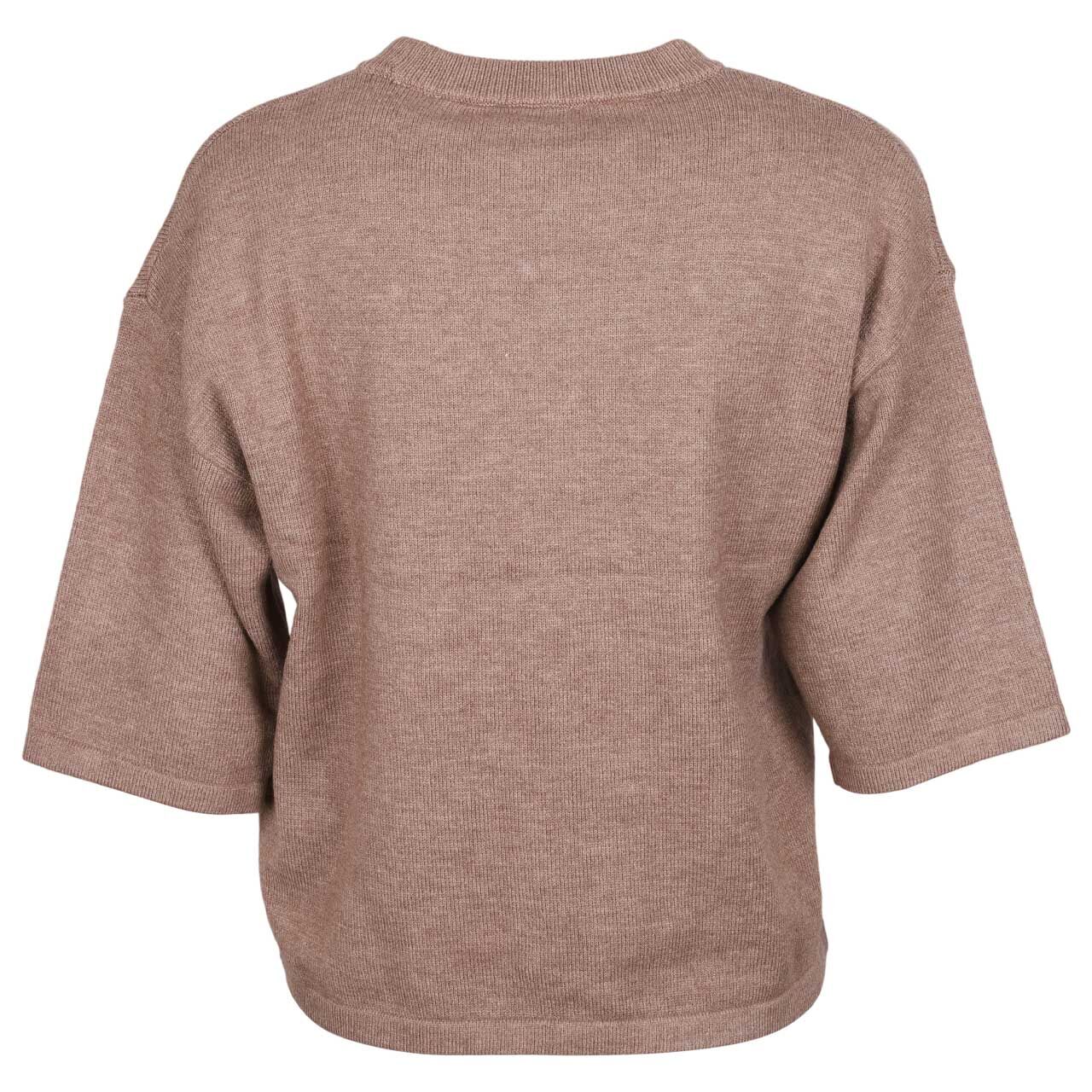 Damen 3/4 Arm Pullover Beading Sweater von Street One in Beige meliert, Rückansicht