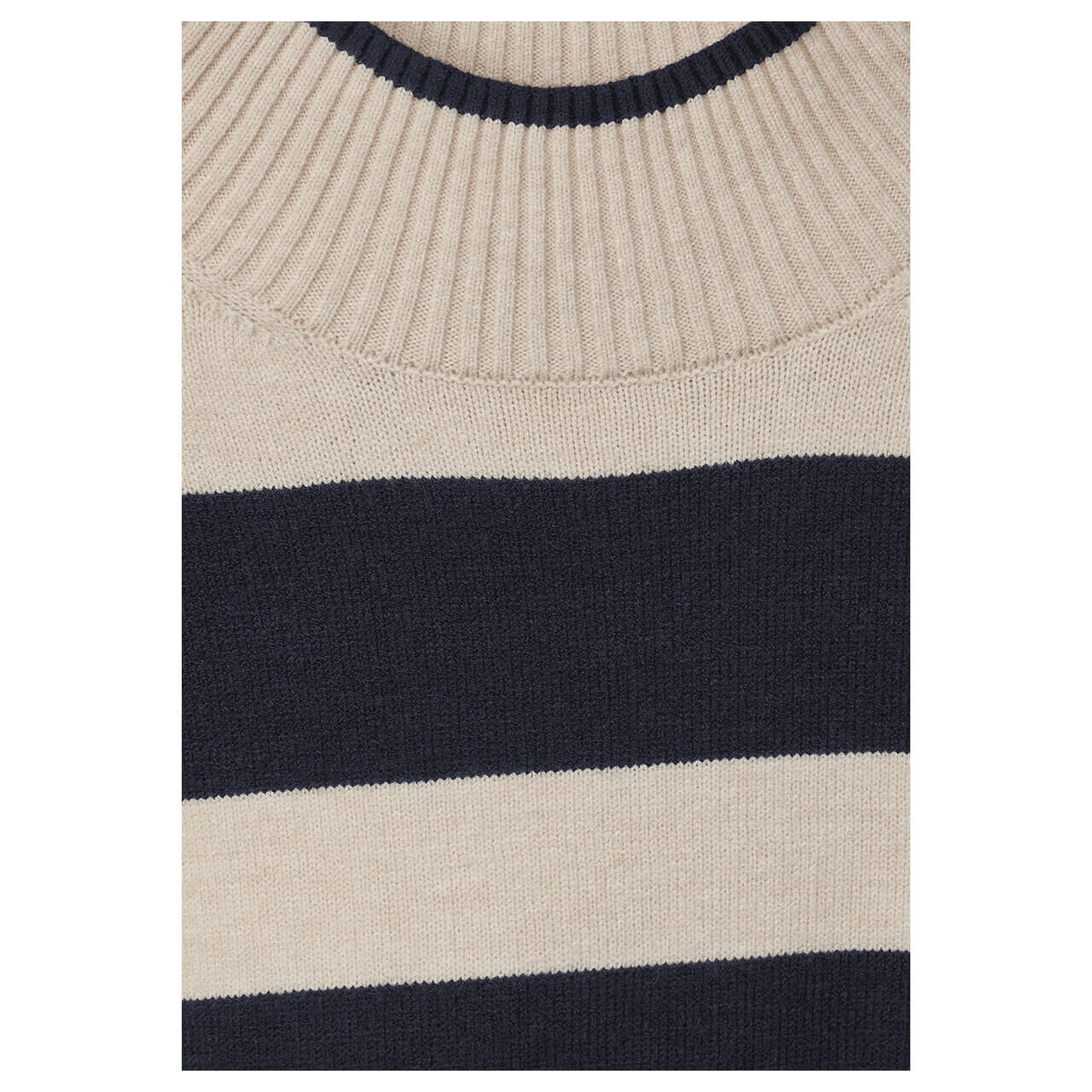 Street One Damen Pullover Striped Sweater deep blue