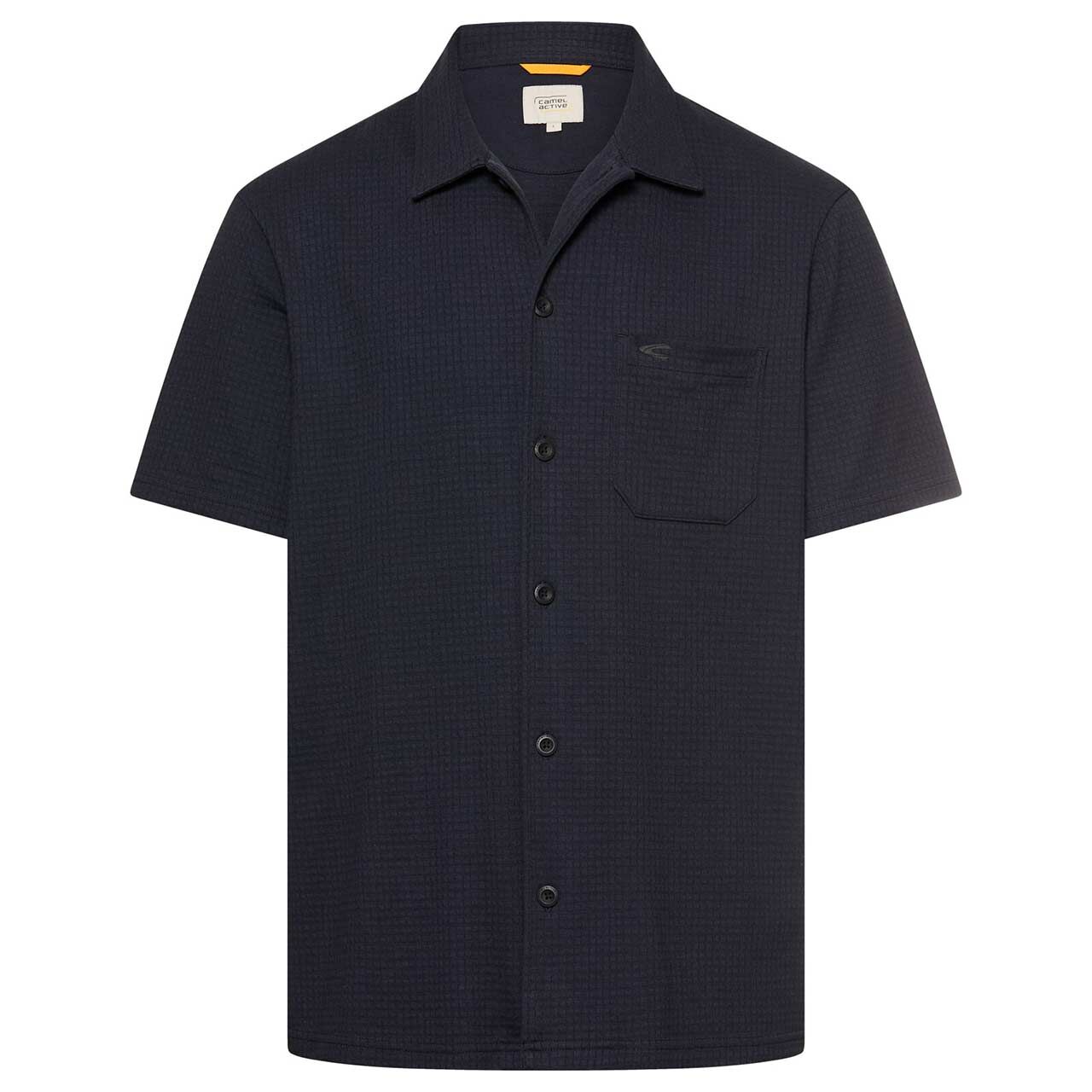 Camel active Herren Kurzarm Hemd dark navy