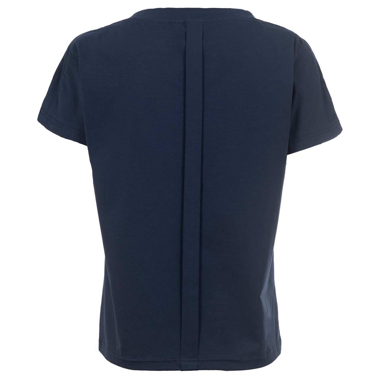 Damen T-Shirt von Soquesto in Rauchblau mit Print, Rückansicht