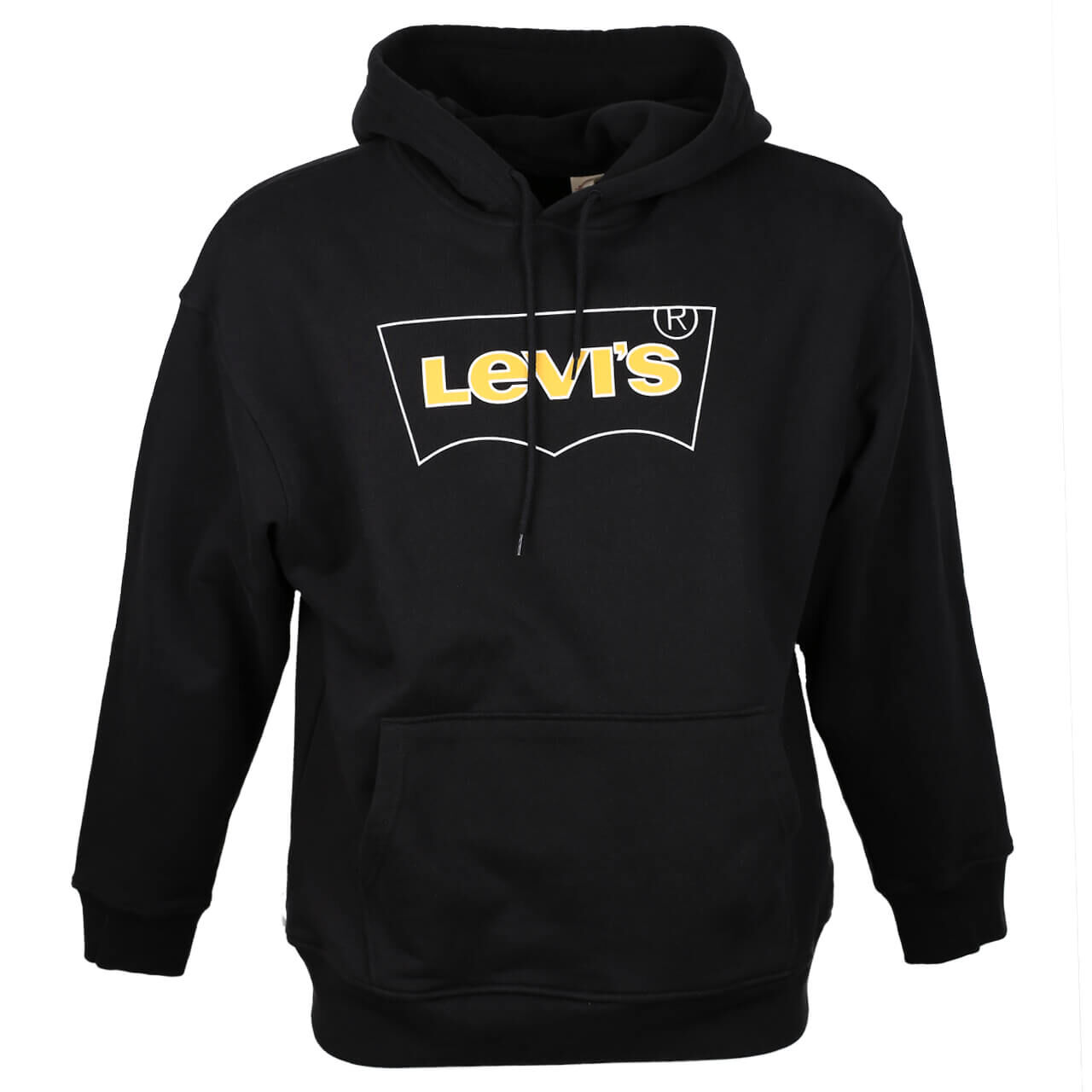 Levis Logo Hoodie Sweatshirt für Herren in Schwarz mit Print, FarbNr.: 0100
