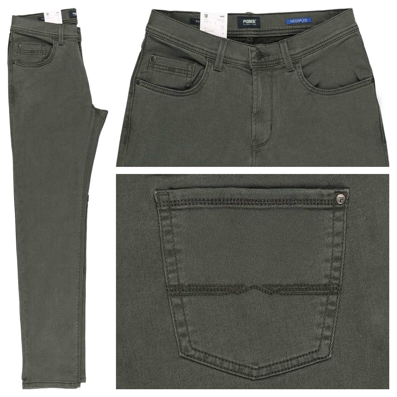 Pioneer Rando Jeans Megaflex forest green thermo denim