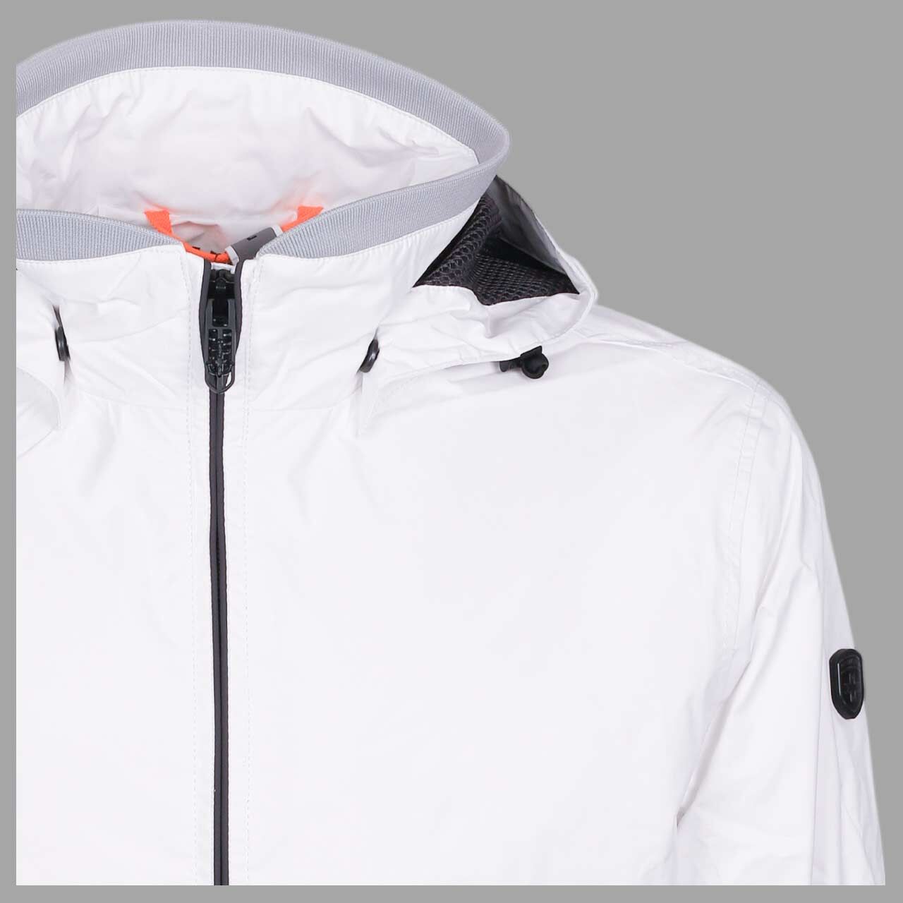 Herren Jacke College von Wellensteyn in Weiß, Detailansicht Kragen