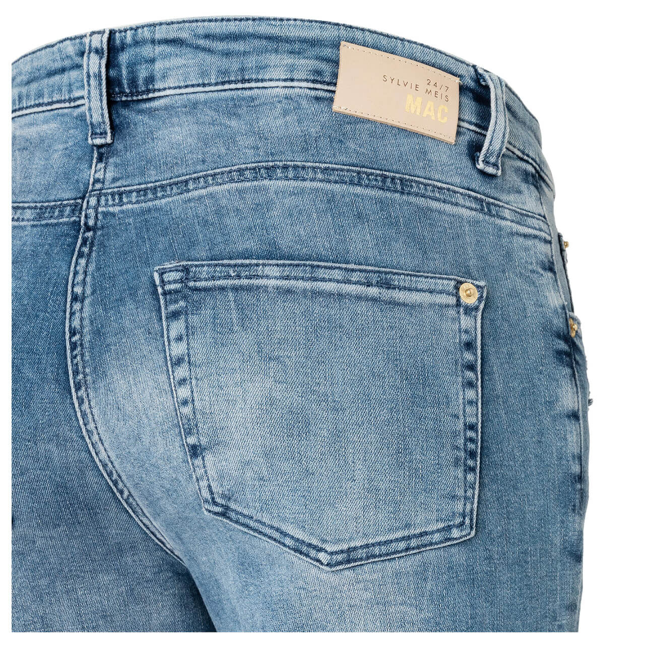 MAC Jeans Rich Culotte für Damen in Hellblau verwaschen, FarbNr.: D456