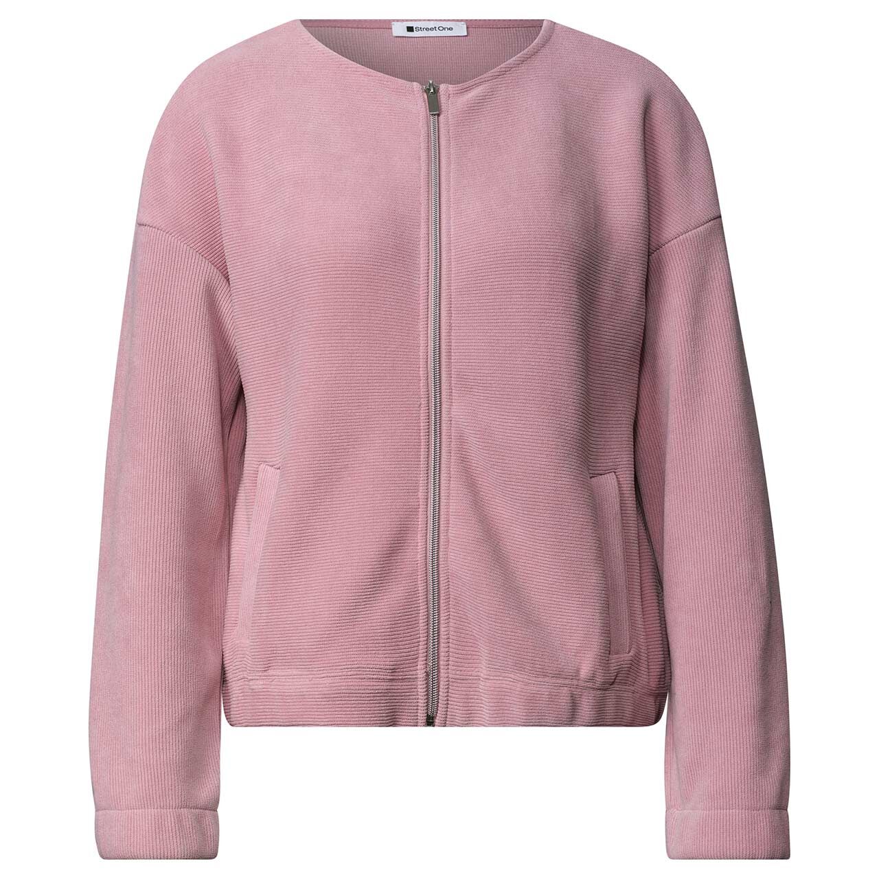 Street One Damen Cord Strickjacke Structure Jacket vintage blush