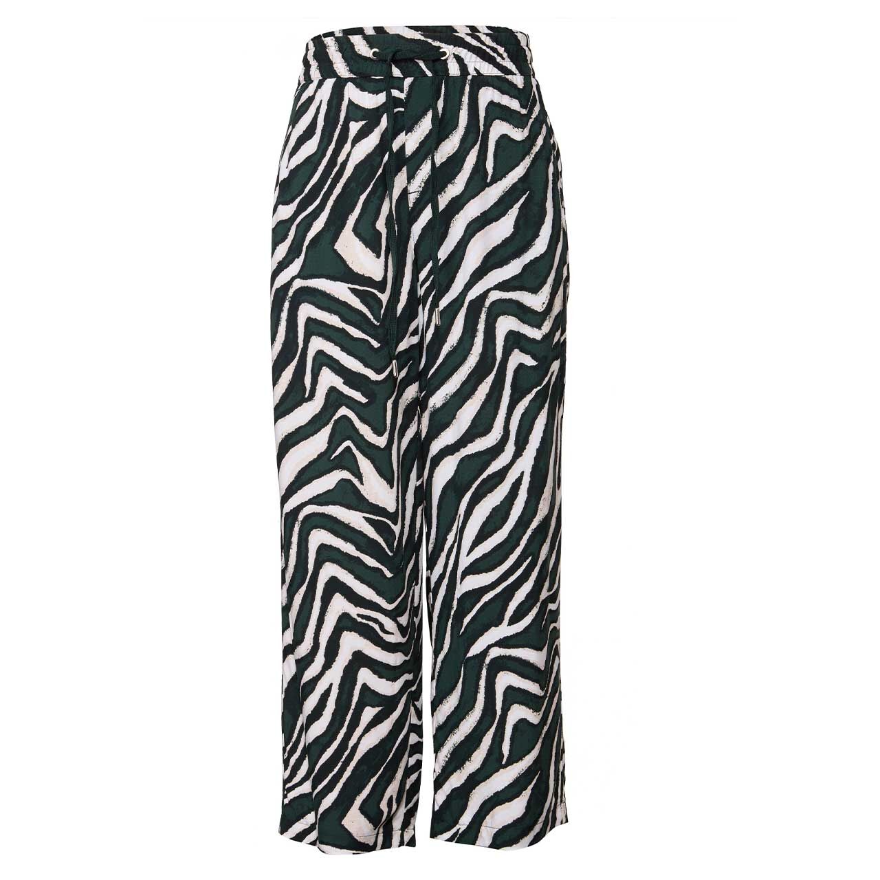 Street One Emee Wide Leg 7/8 Hose pine grove green
