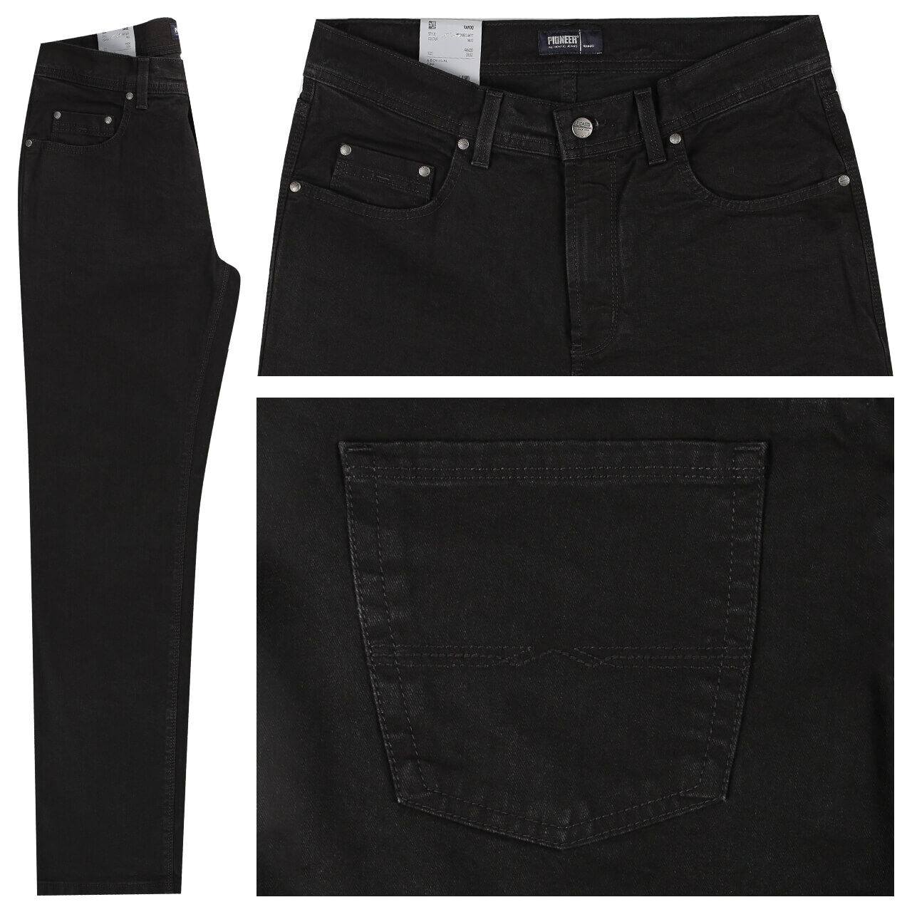 pioneer-jeans-rando-schwarz-9810 Pioneer Jeans Rando für Herren in Schwarz, FarbNr.: 9810