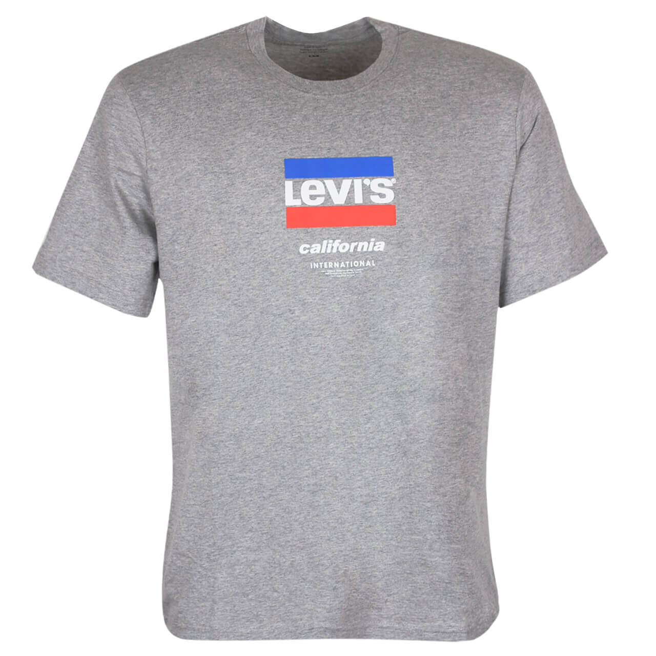 Levis Logo T-Shirt für Herren in Hellgrau mit Print, FarbNr.: 0497