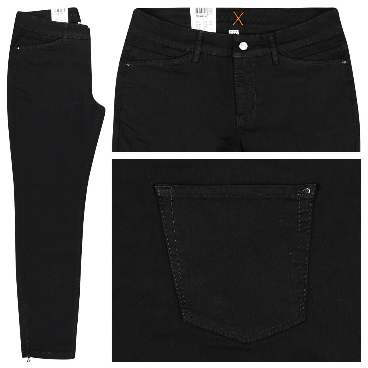 mac-jeans-dreamchic-black-d999 MAC Jeans Dream Chic für Damen in Tiefschwarz, FarbNr.: D999