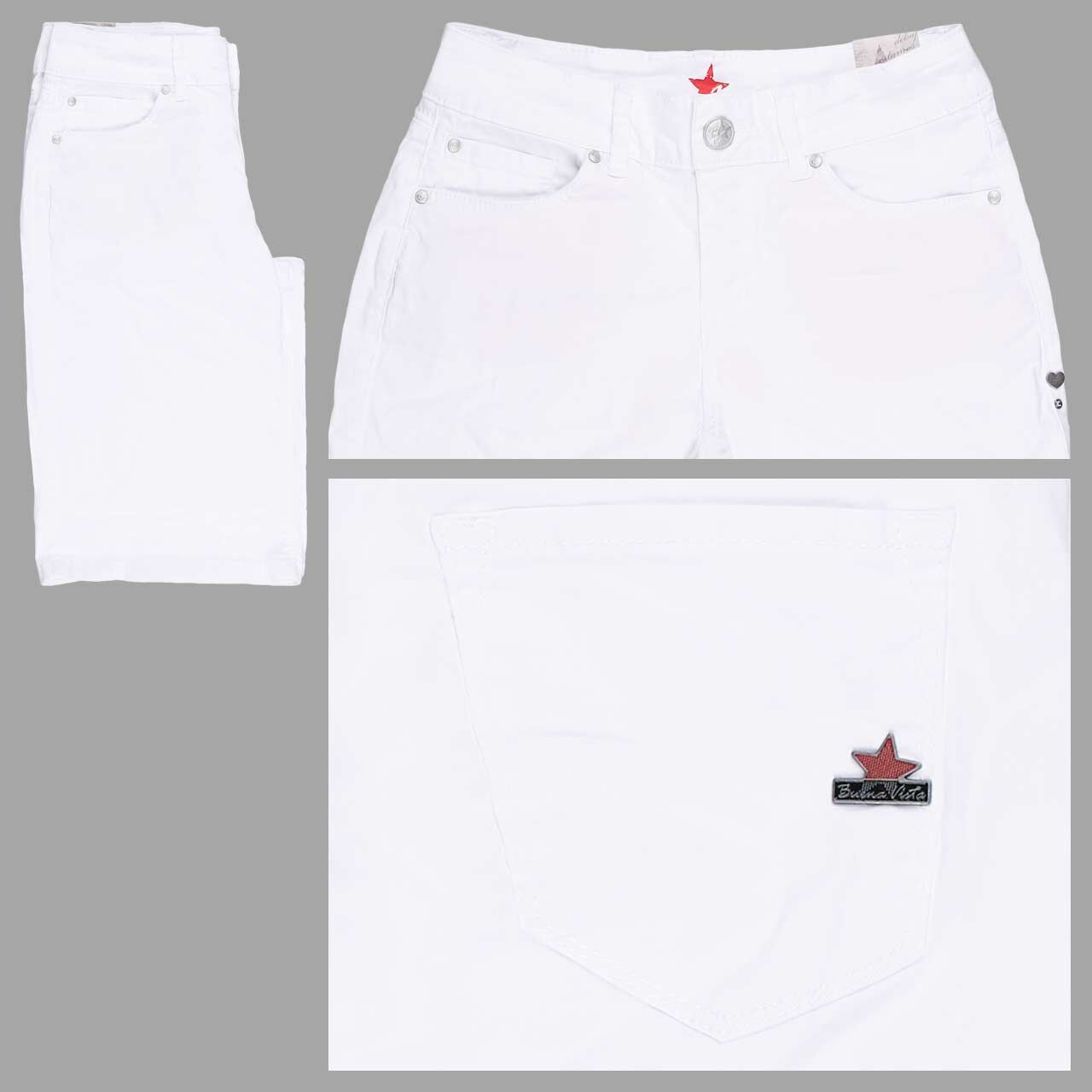 Buena Vista Italy-Short Stretch Twill Baumwollhose white Buena Vista Italy-Short Stretch Twill Baumwollhose white