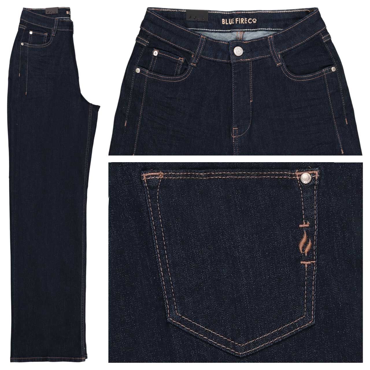 Blue Fire Judy Jeans rinse blue