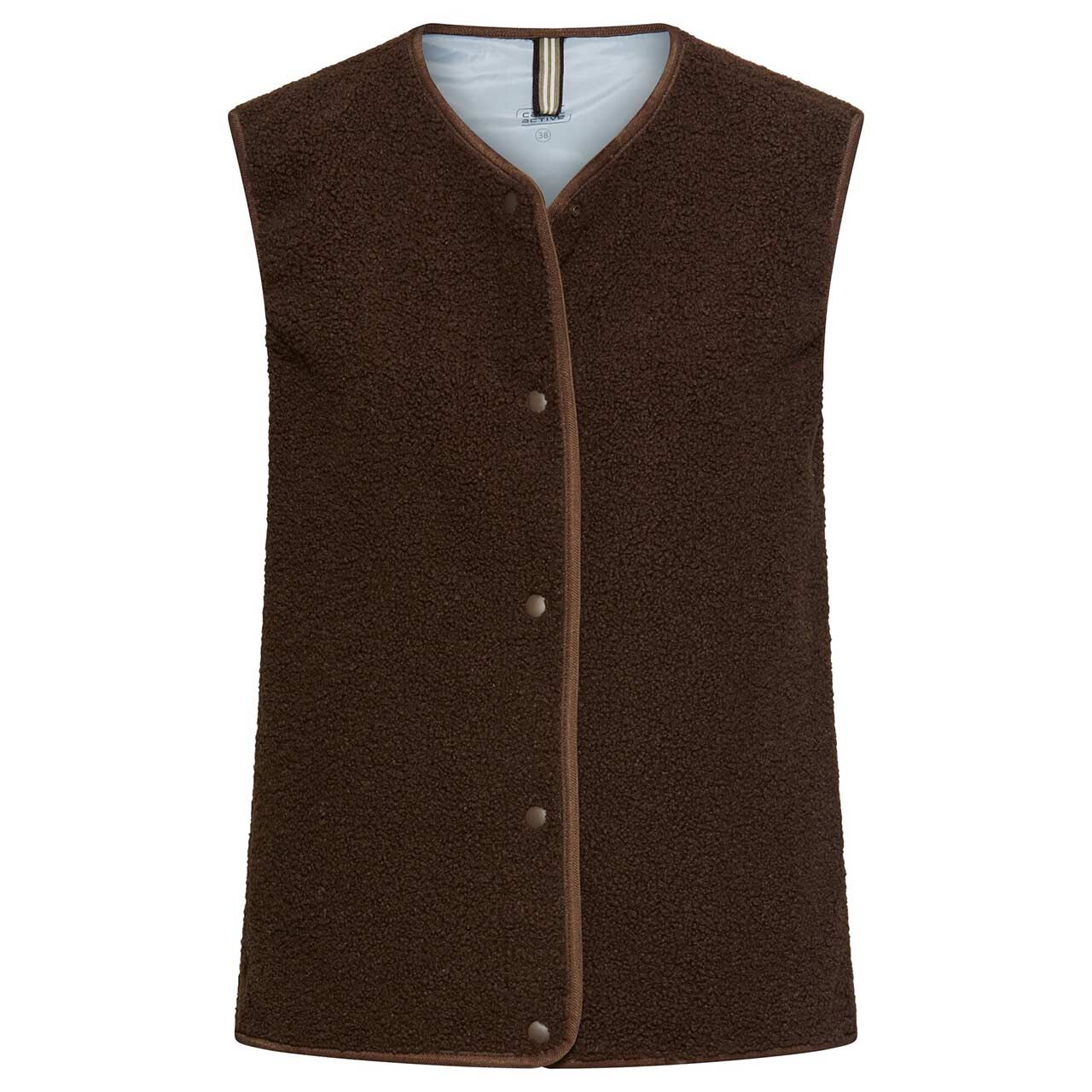 Camel active Damen Teddyweste dark brown